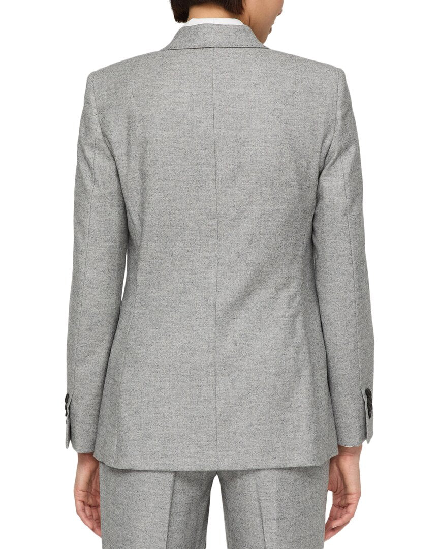 Lafayette 148 New York Single Button Wool-Blend Blazer
