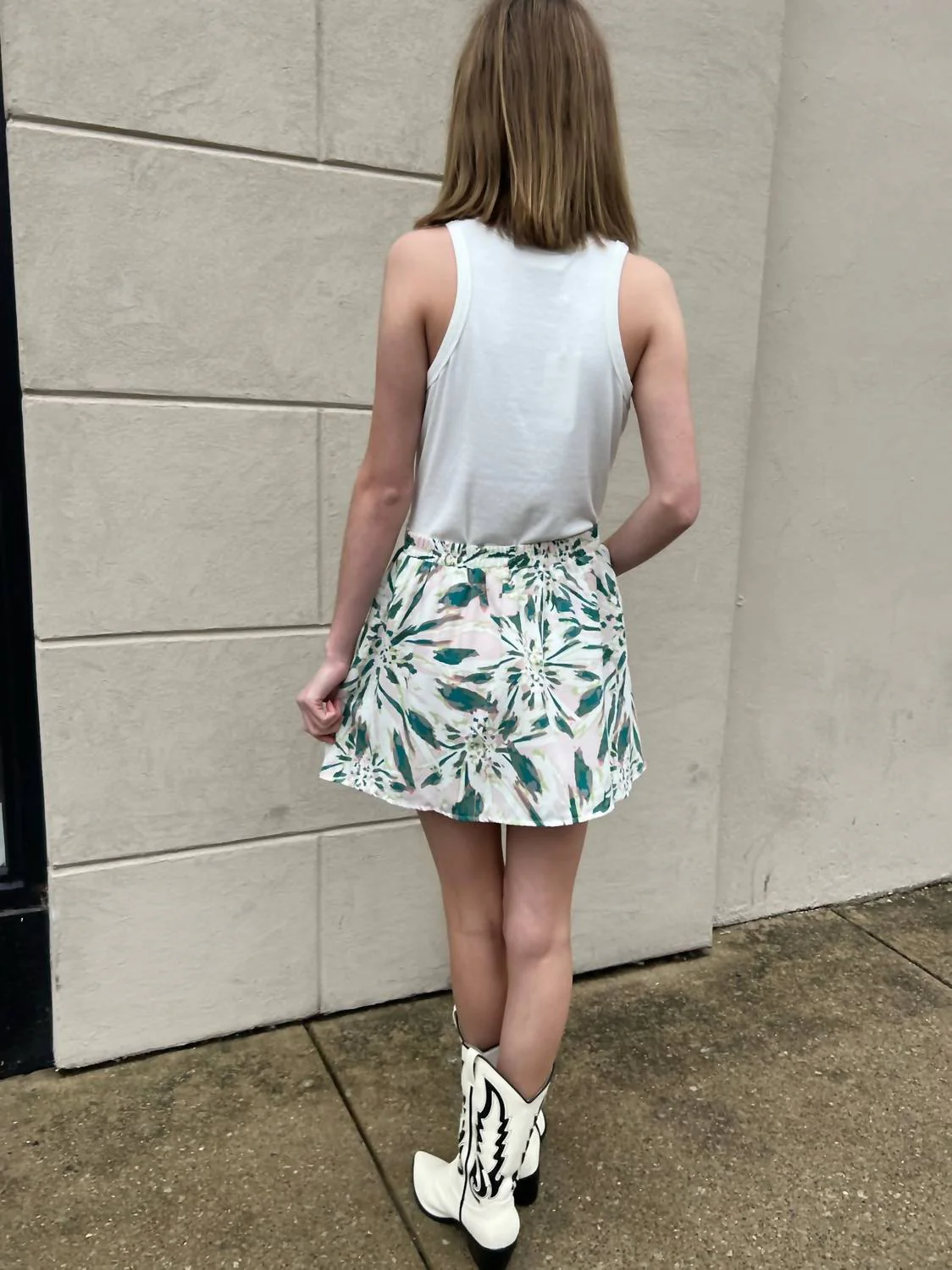 Tween Moon And Back Mini Skirt In Multi