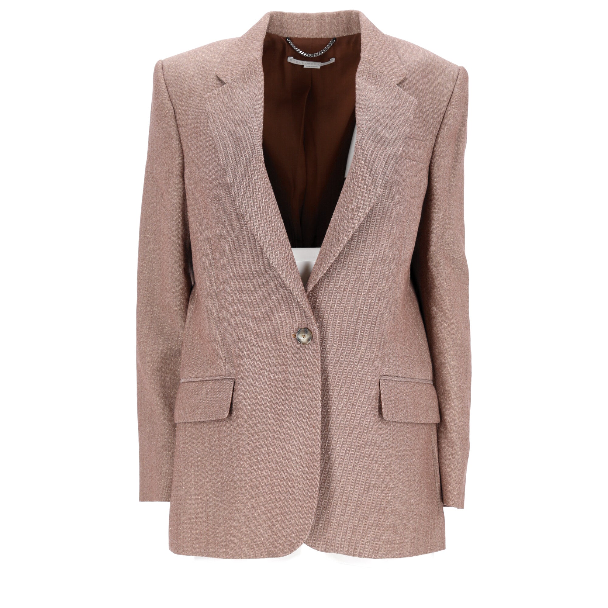Stella McCartney Oversized  Blazer in Brown Wool