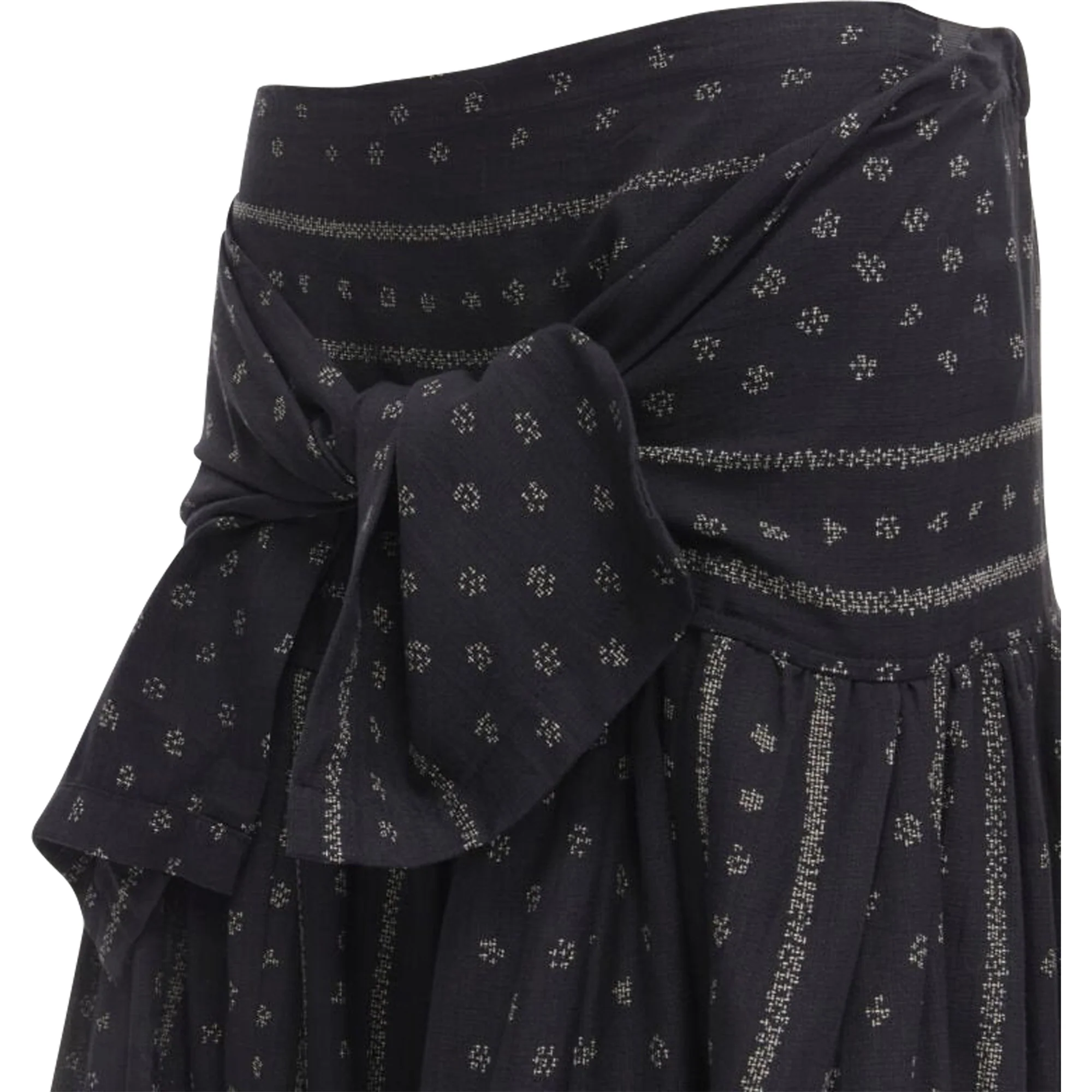 Tricot Comme Des Garcons Ethnic Bohemian floral jacquard skirt