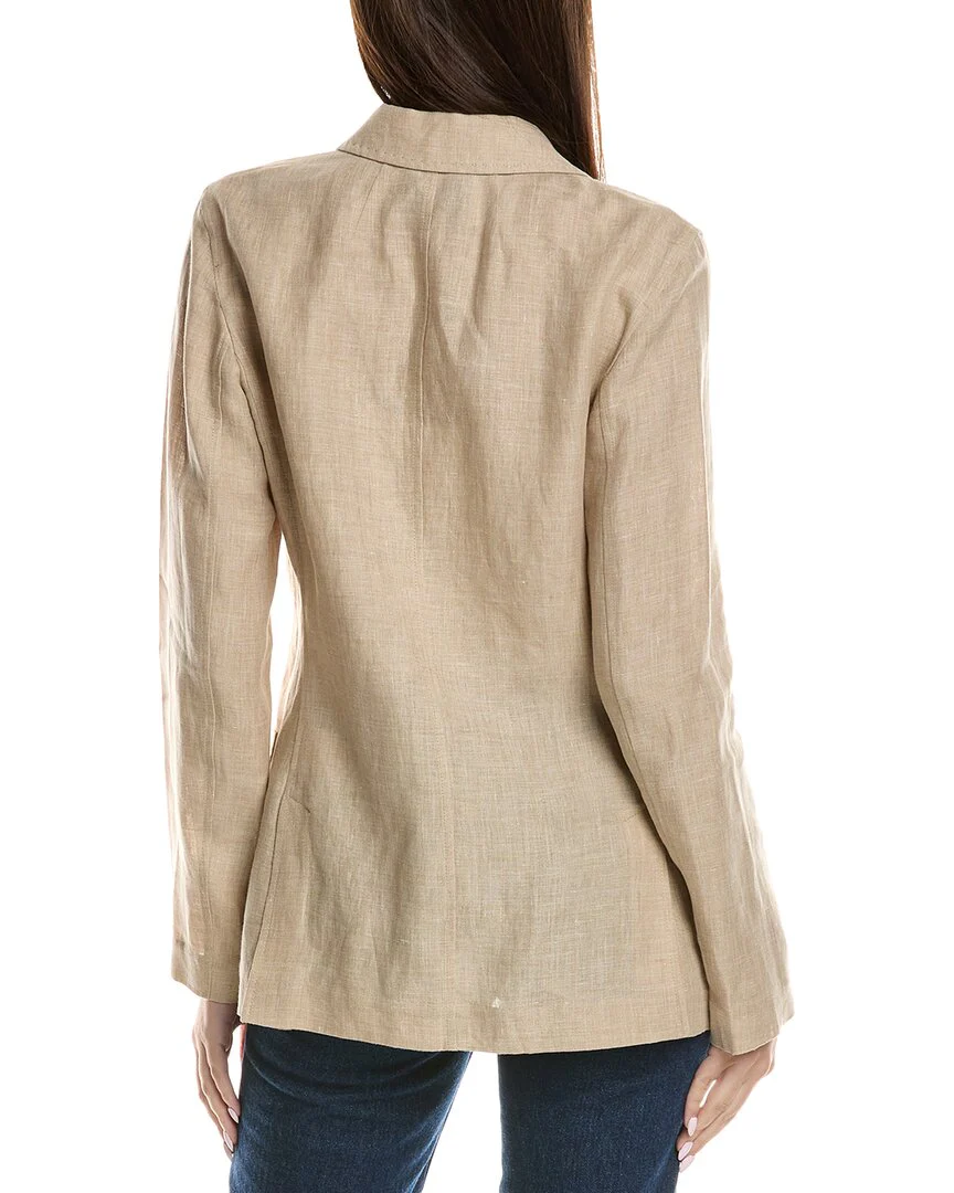 Lafayette 148 New York Three Pocket Linen Blazer