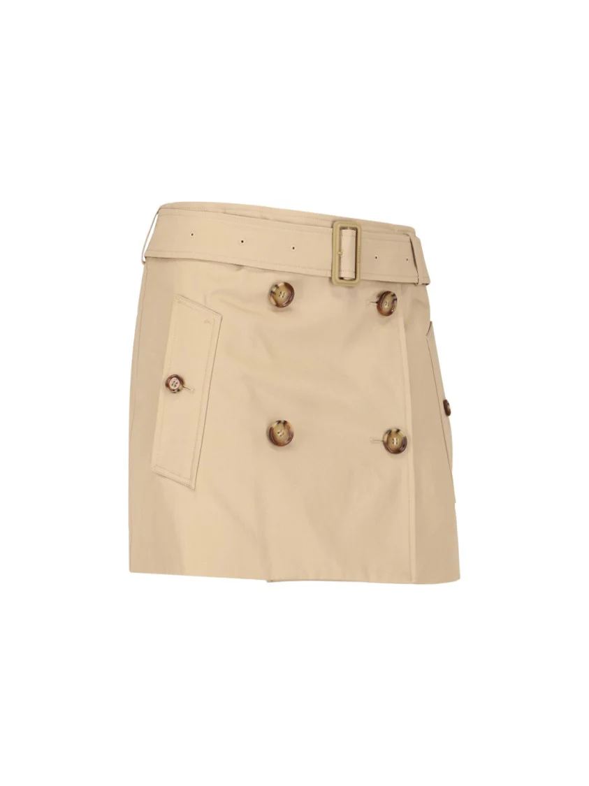 Trench Mini Skirt – Beige