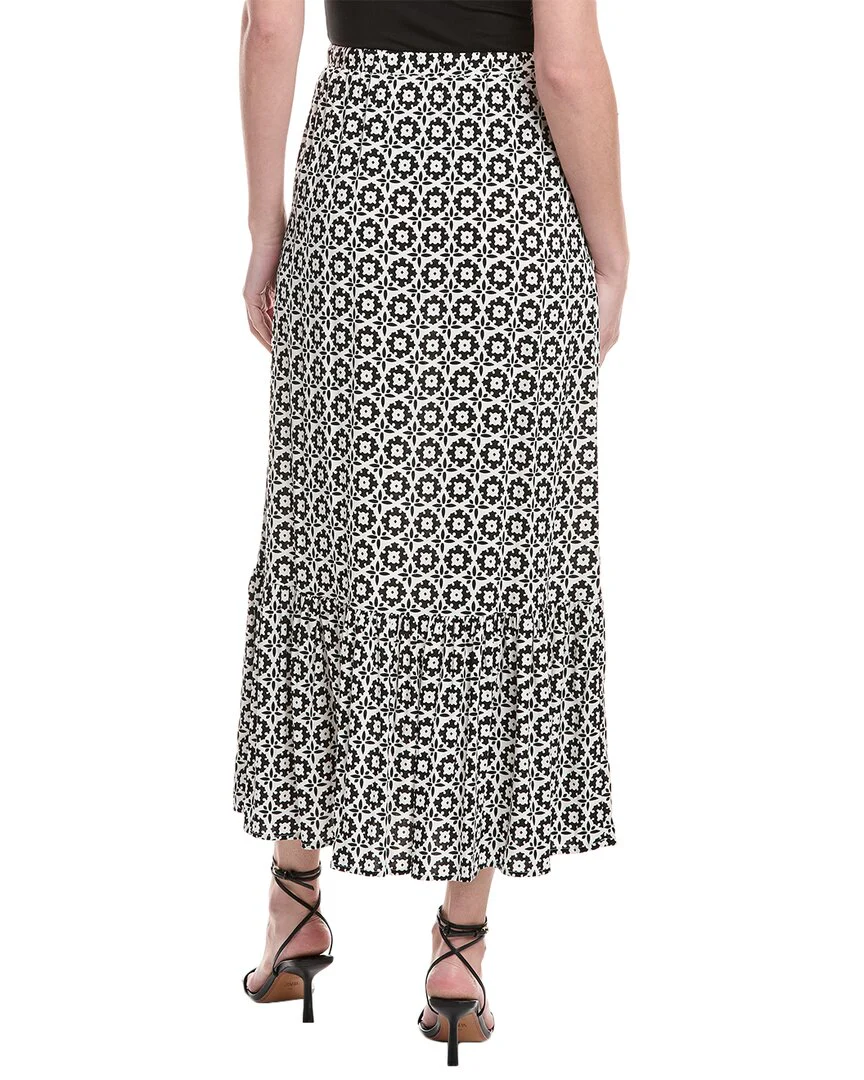 Vince Camuto Ruffle Bottom Midi Skirt