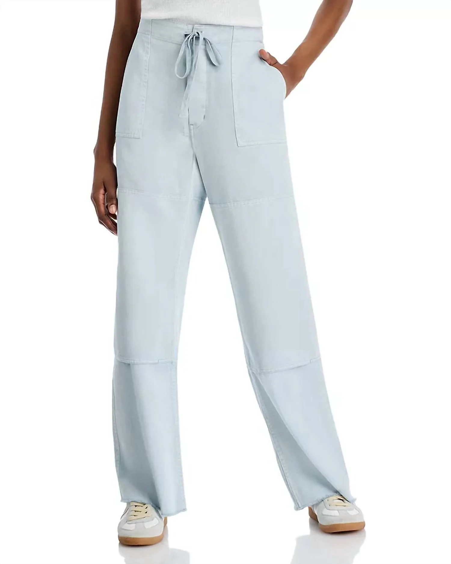 Beach Wide Leg Pants In Light Blue