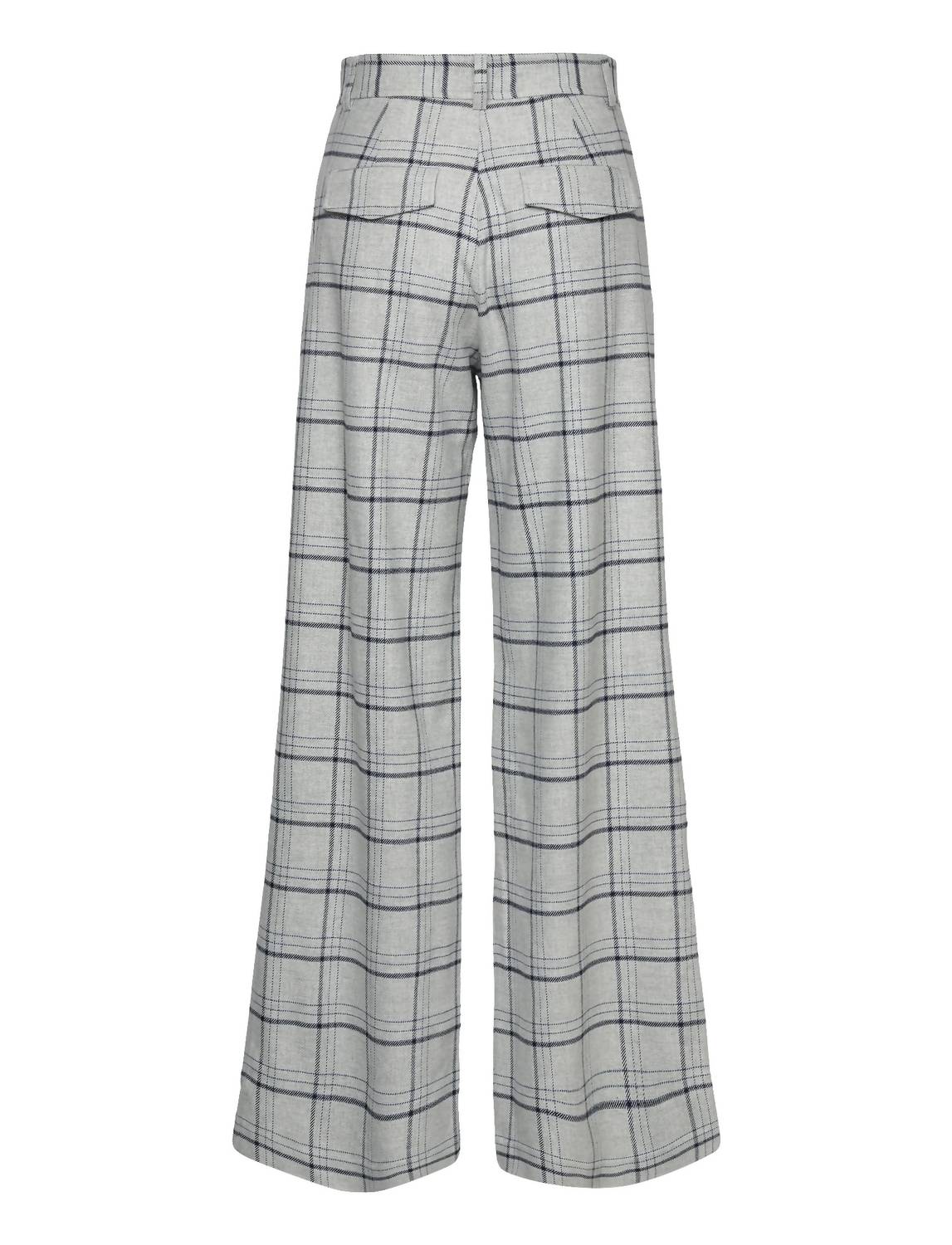 Women's Kaddy Checked Wool Mix Pants In Grey Checks