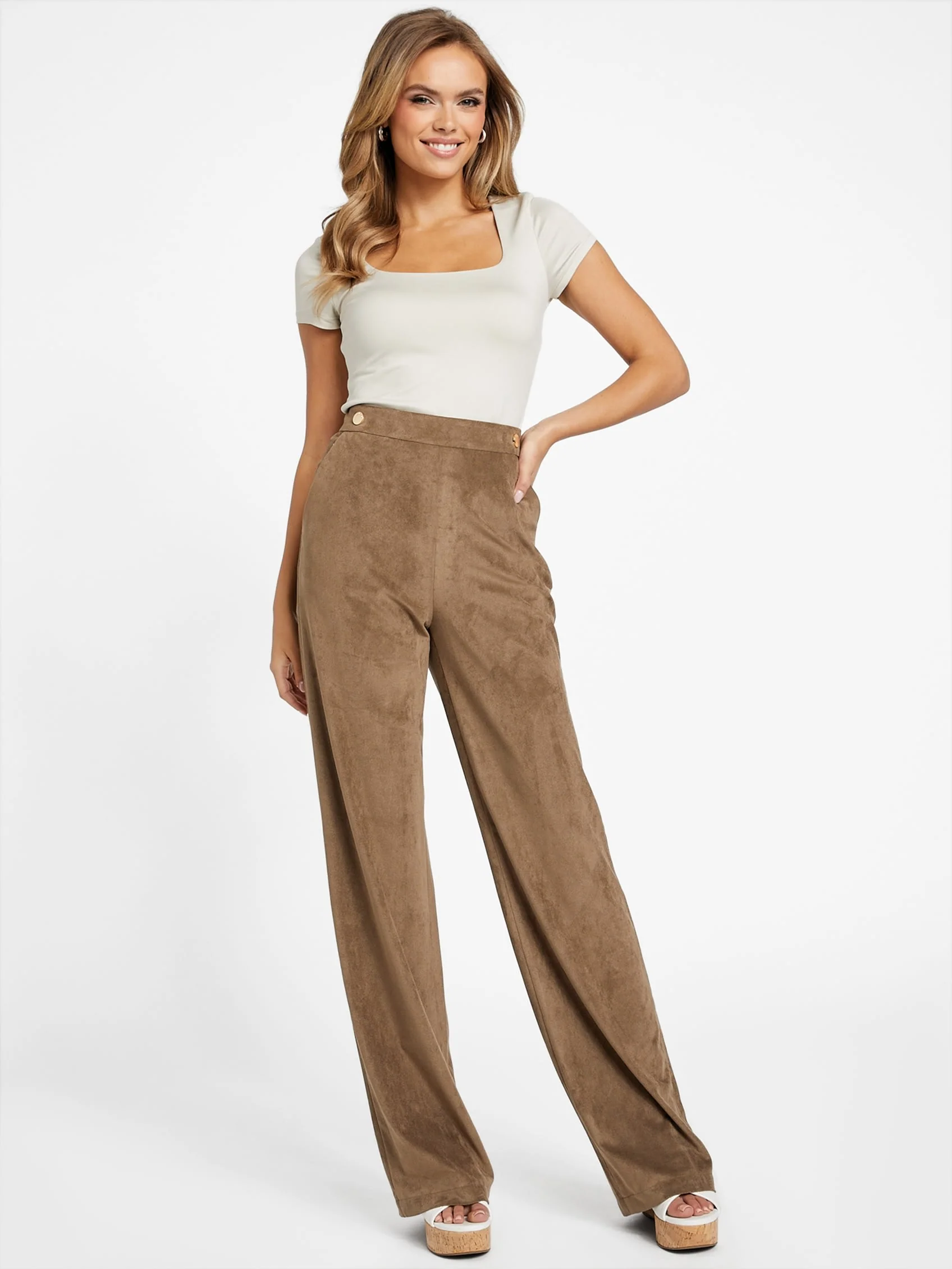 Lerika Faux-Suede Pants