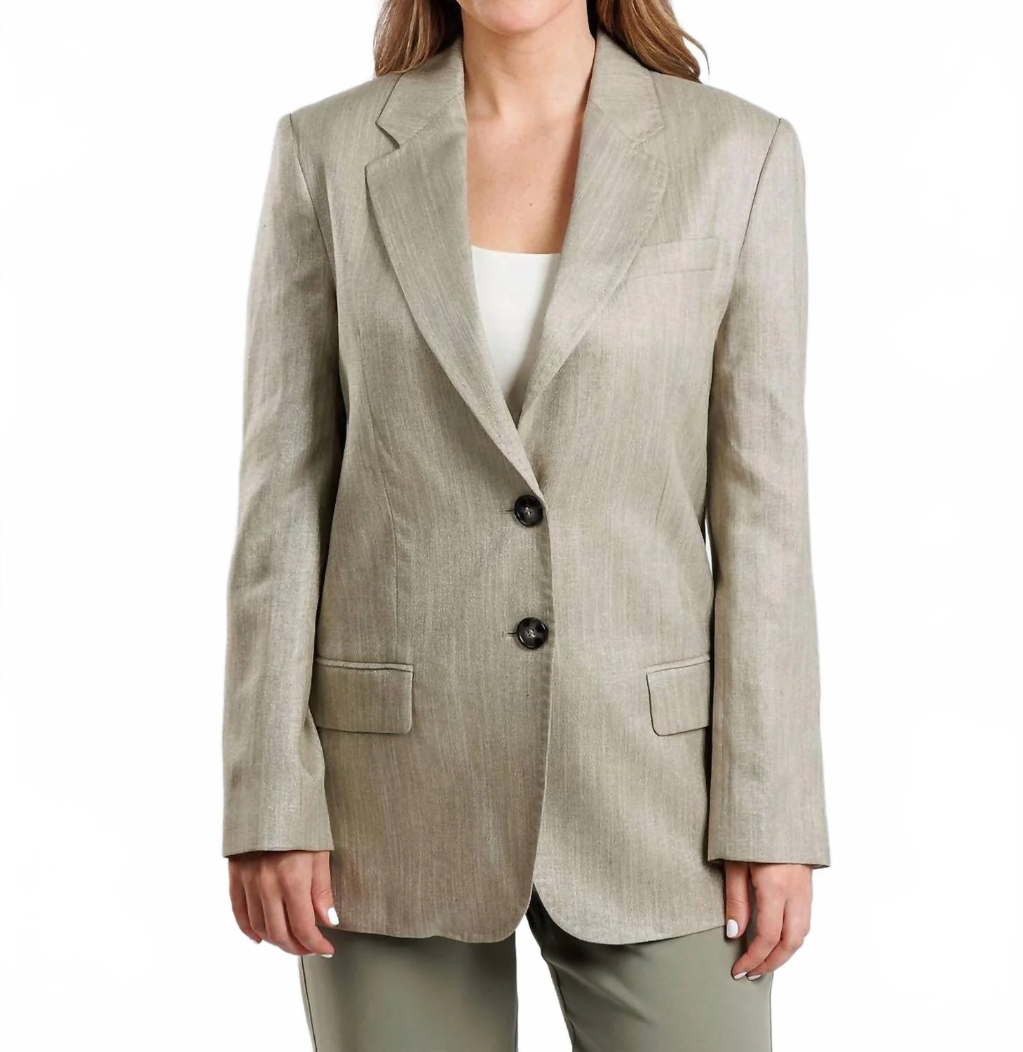 Liutaio Blazer In Sage Lurex