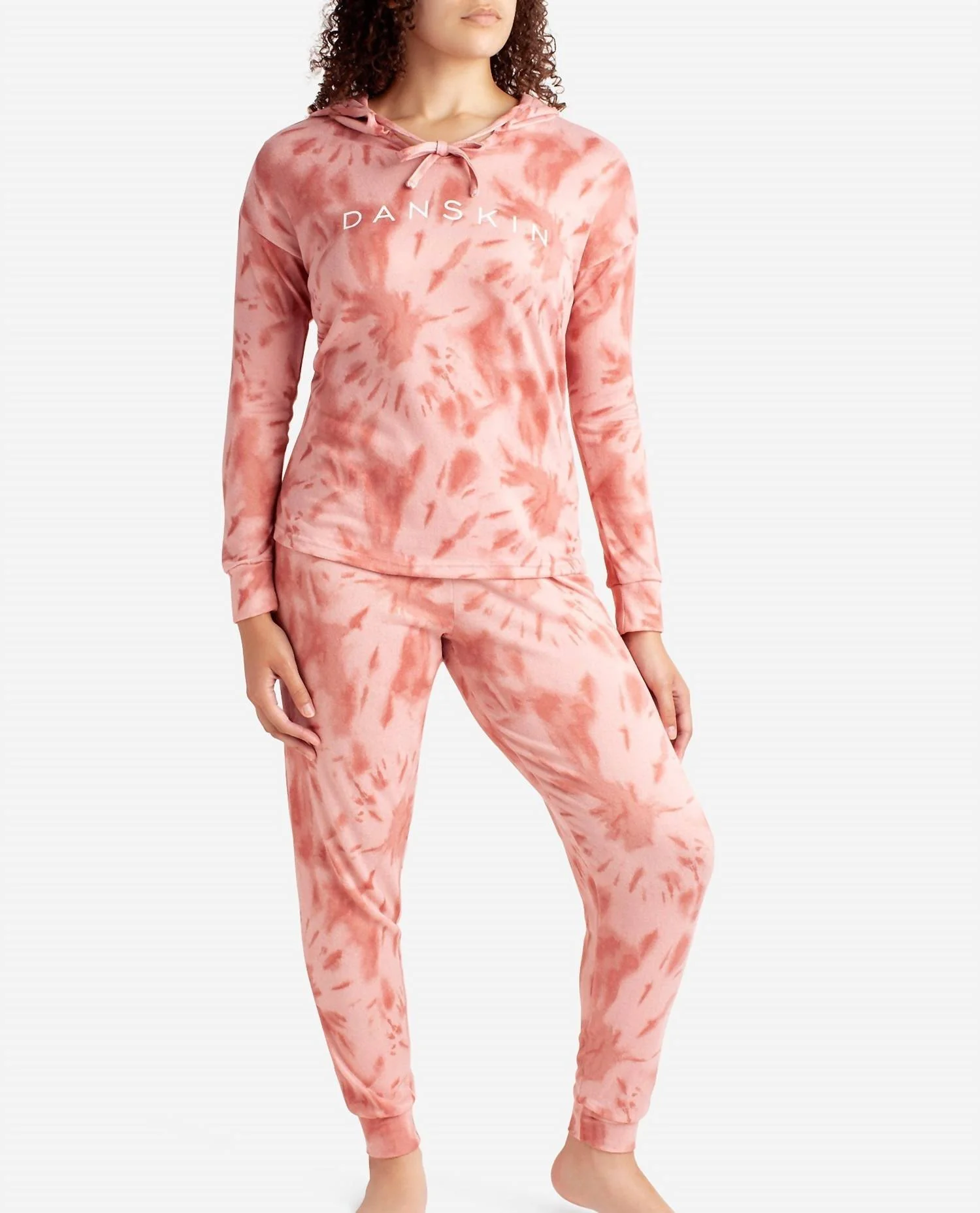 Hooded Hacci Sleep Set With Jogger In Mesa Sunburst