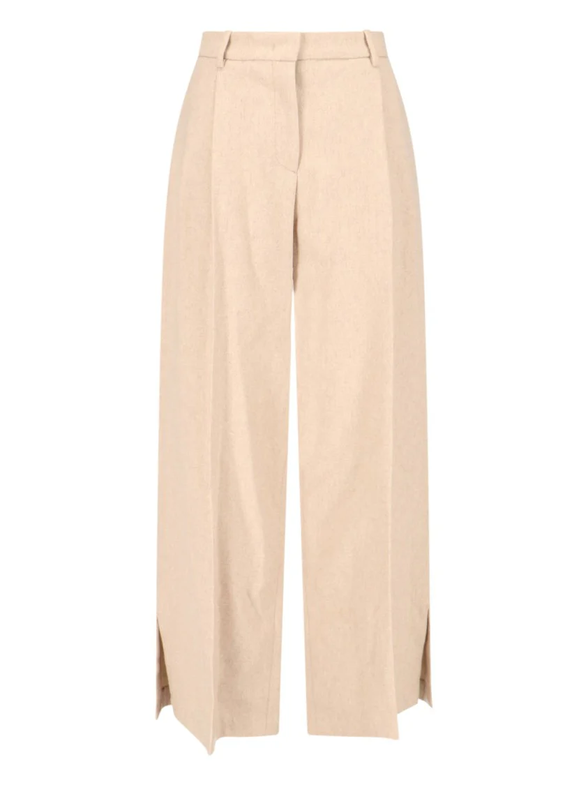 Tailored Trousers In Beige