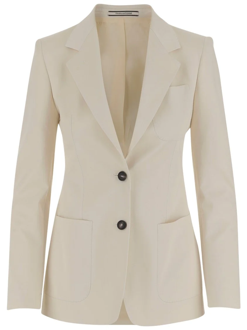 Wool And Silk Single-Breasted Jacket