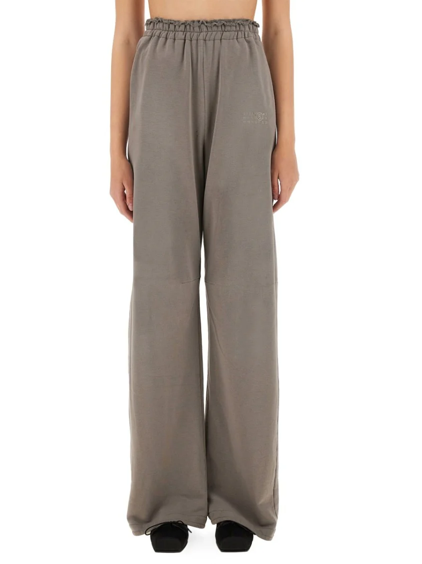 Wide-Leg Sweatpants With Elastic Waistband