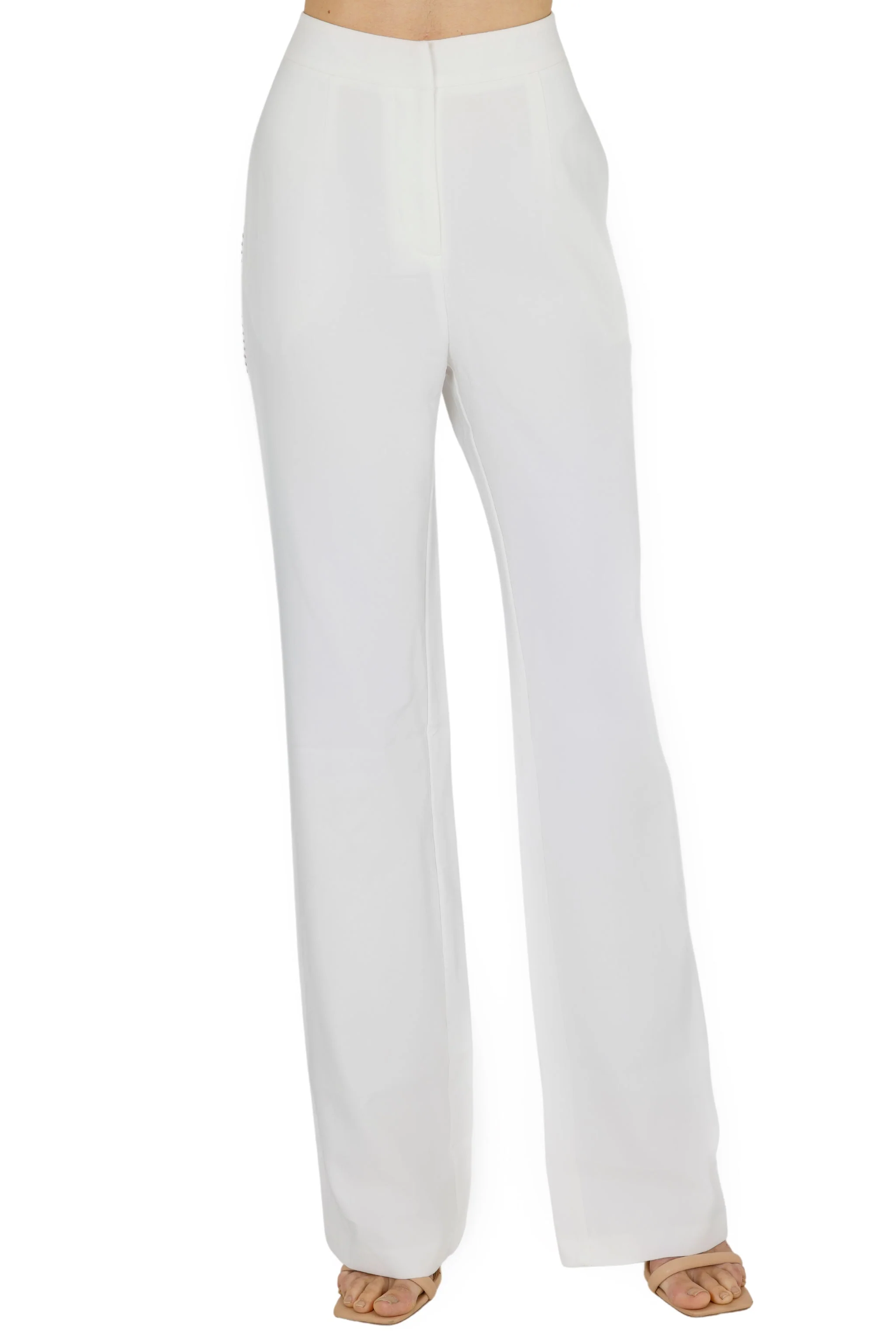Nina Wide Leg Pant (WHITE)