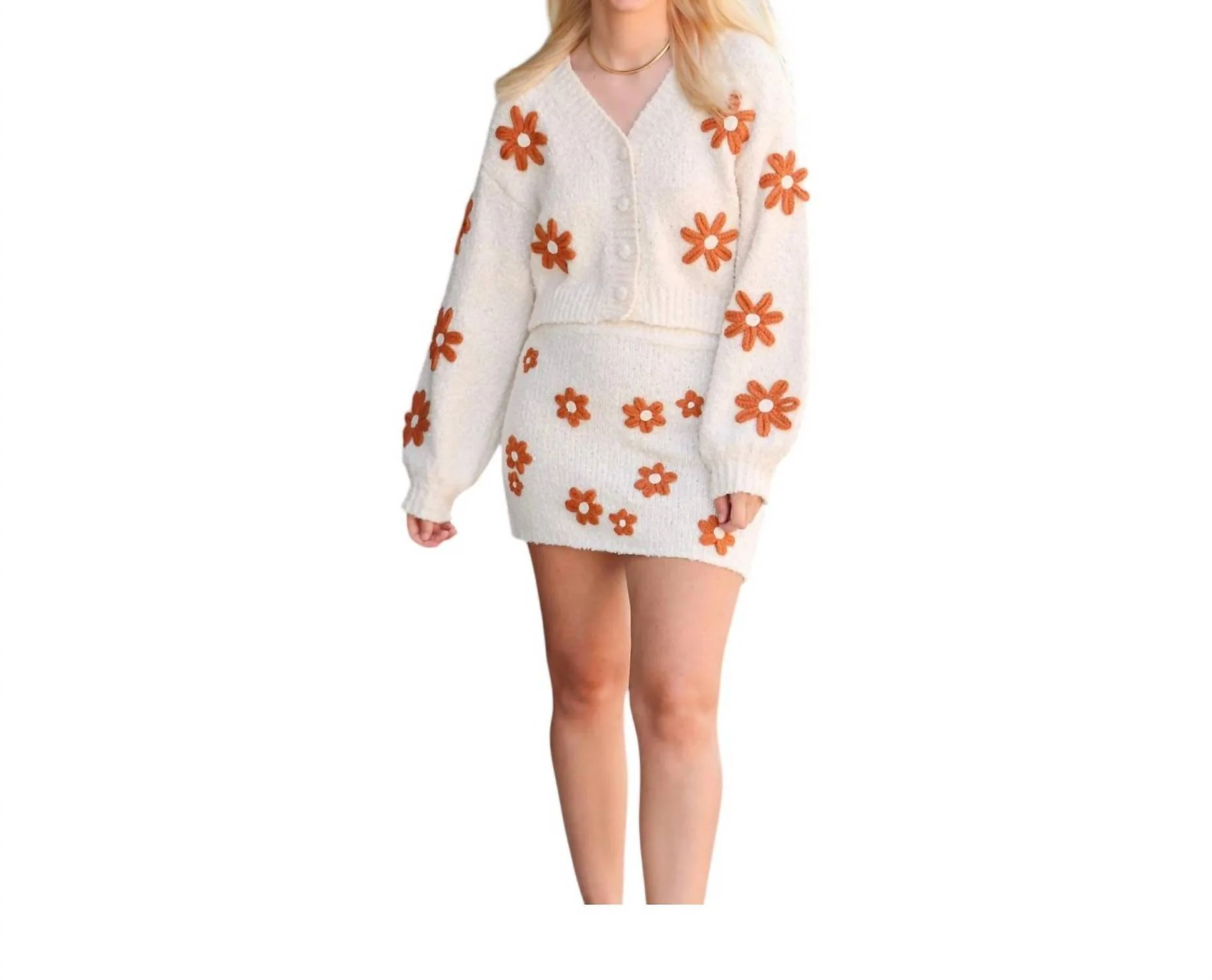 Daisy Mini Skirt In Natural