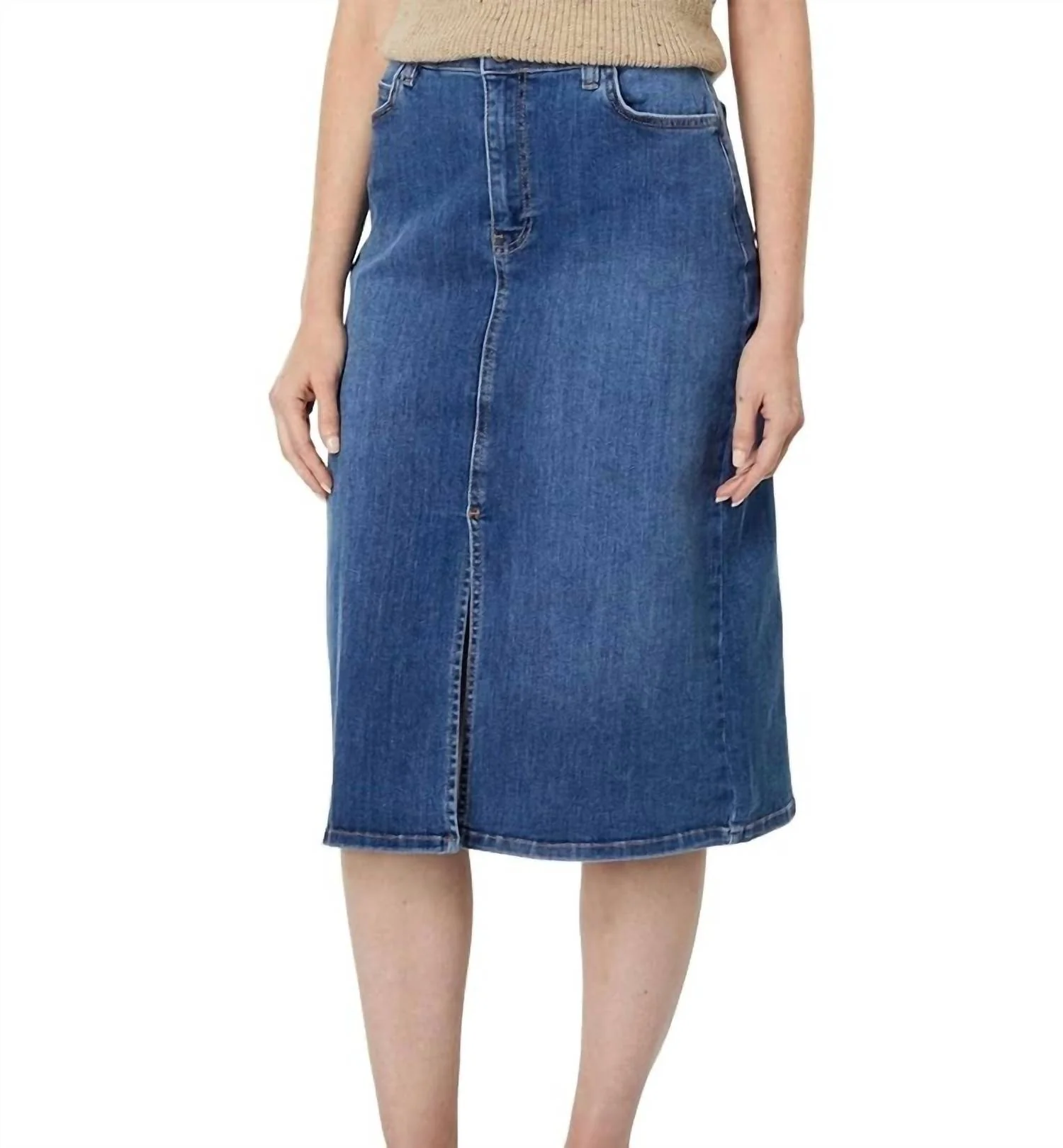 Perfect Stretch Denim Skirt