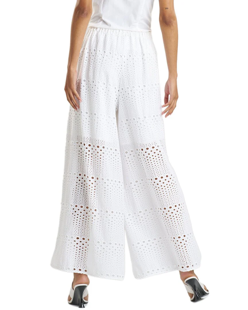 Natori Round Eyelet Palazzo Pant