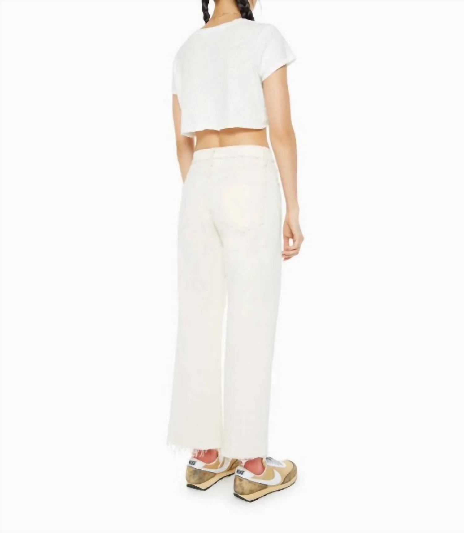 Mid Rise Maven Ankle Fray Jeans In Act Natural