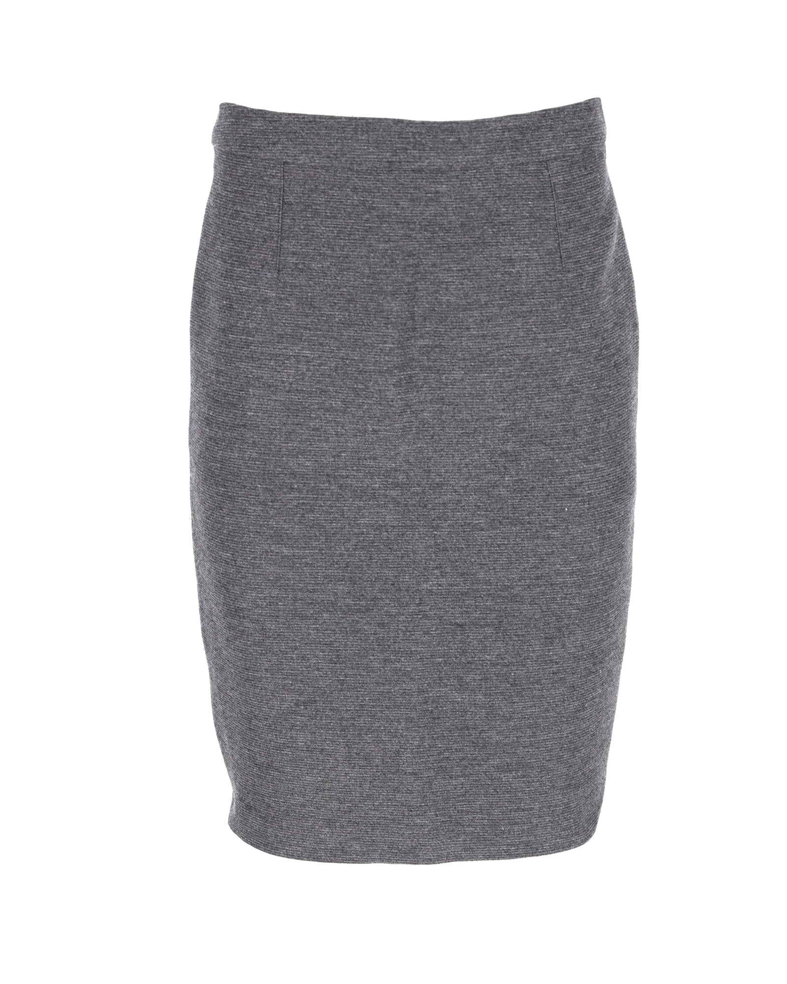 Lanvin Pencil Skirt in Grey Wool