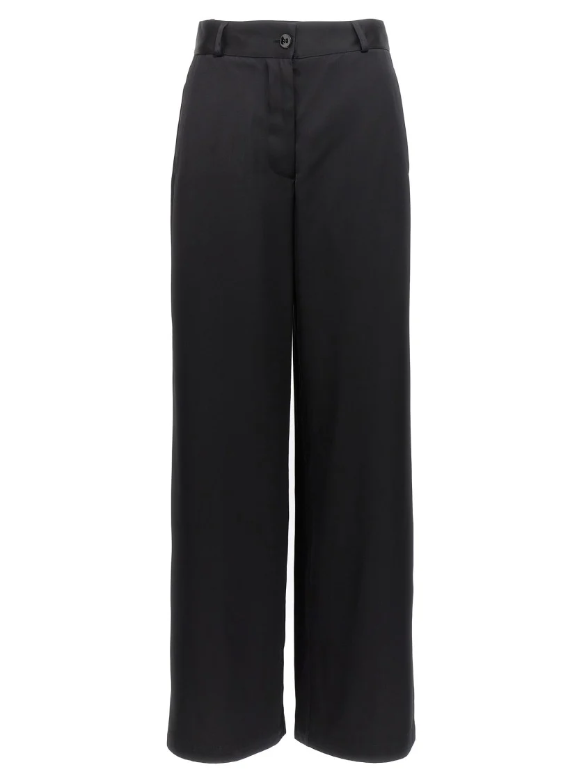 Wide Leg Pants With Zip Closure