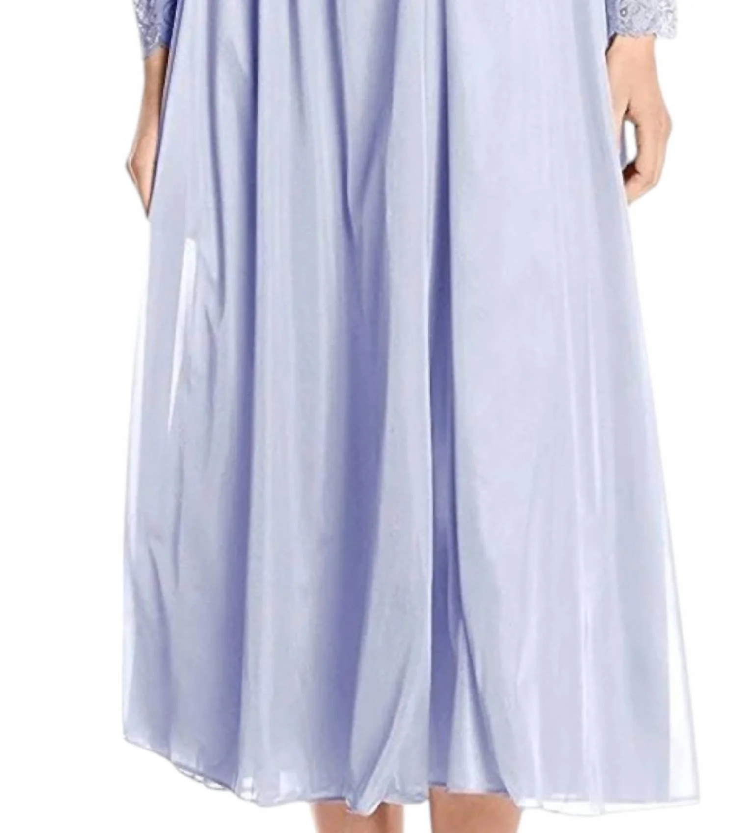 Silhouette 54 Long Sleeve Long Coat In Peri Frost