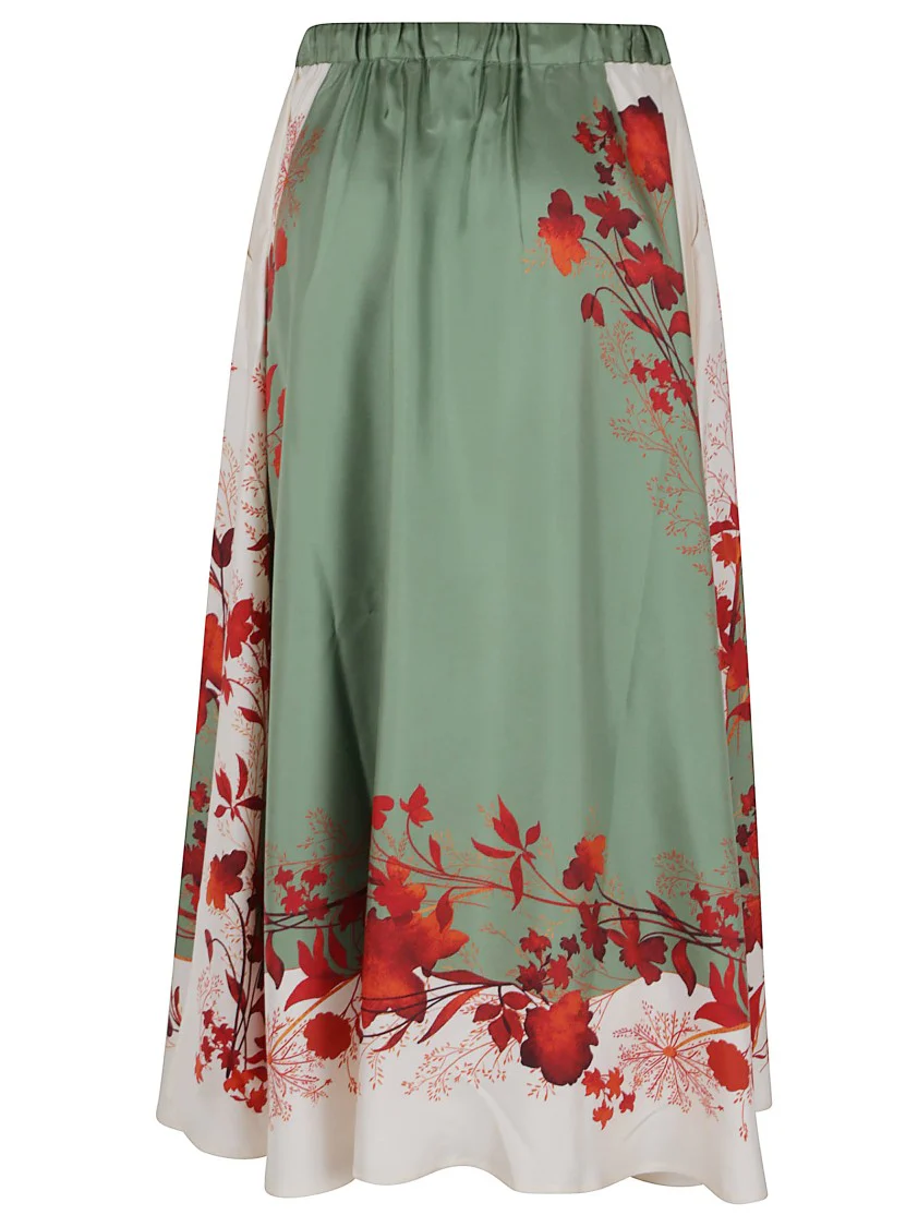 Green Drawstring Skirt