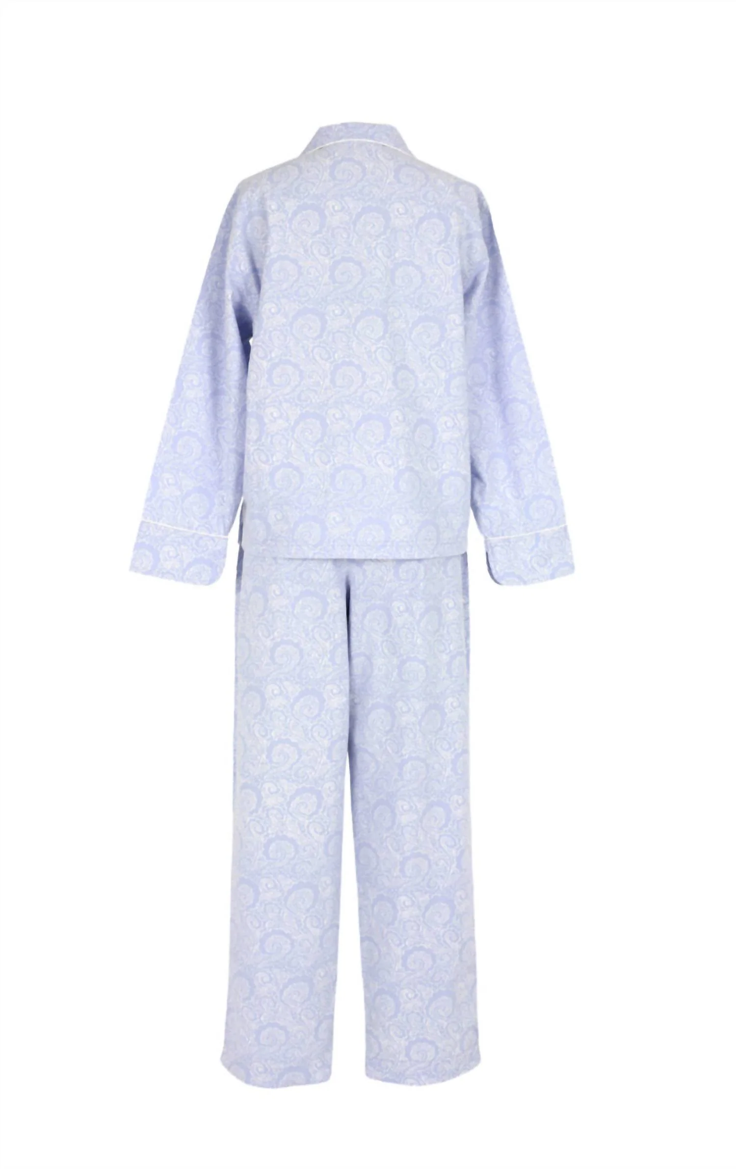 Women's Sadie Cotton Poplin Long Sleeve Pajama Set In Light Lavender