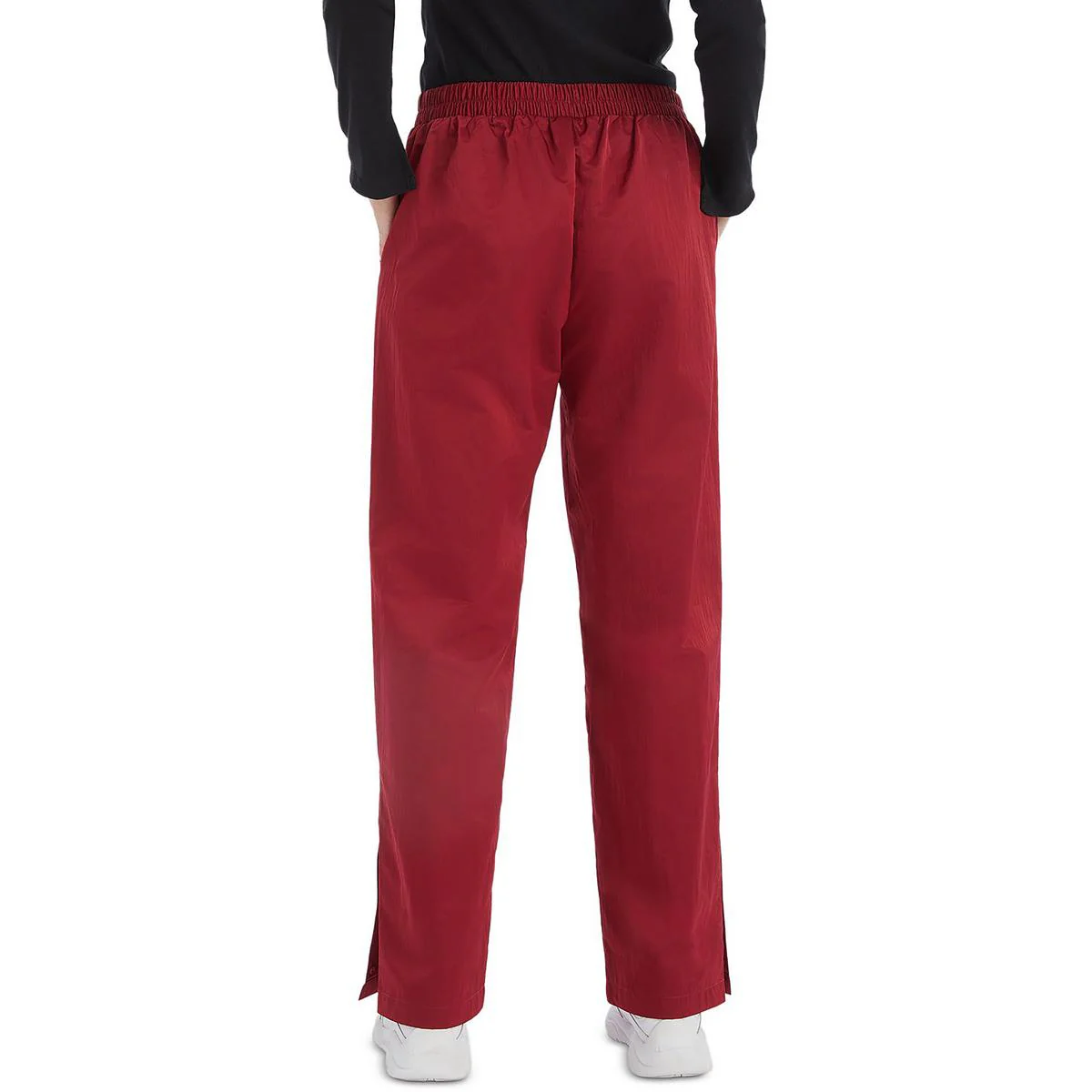 Womens Woven Logo Wide Leg Pants