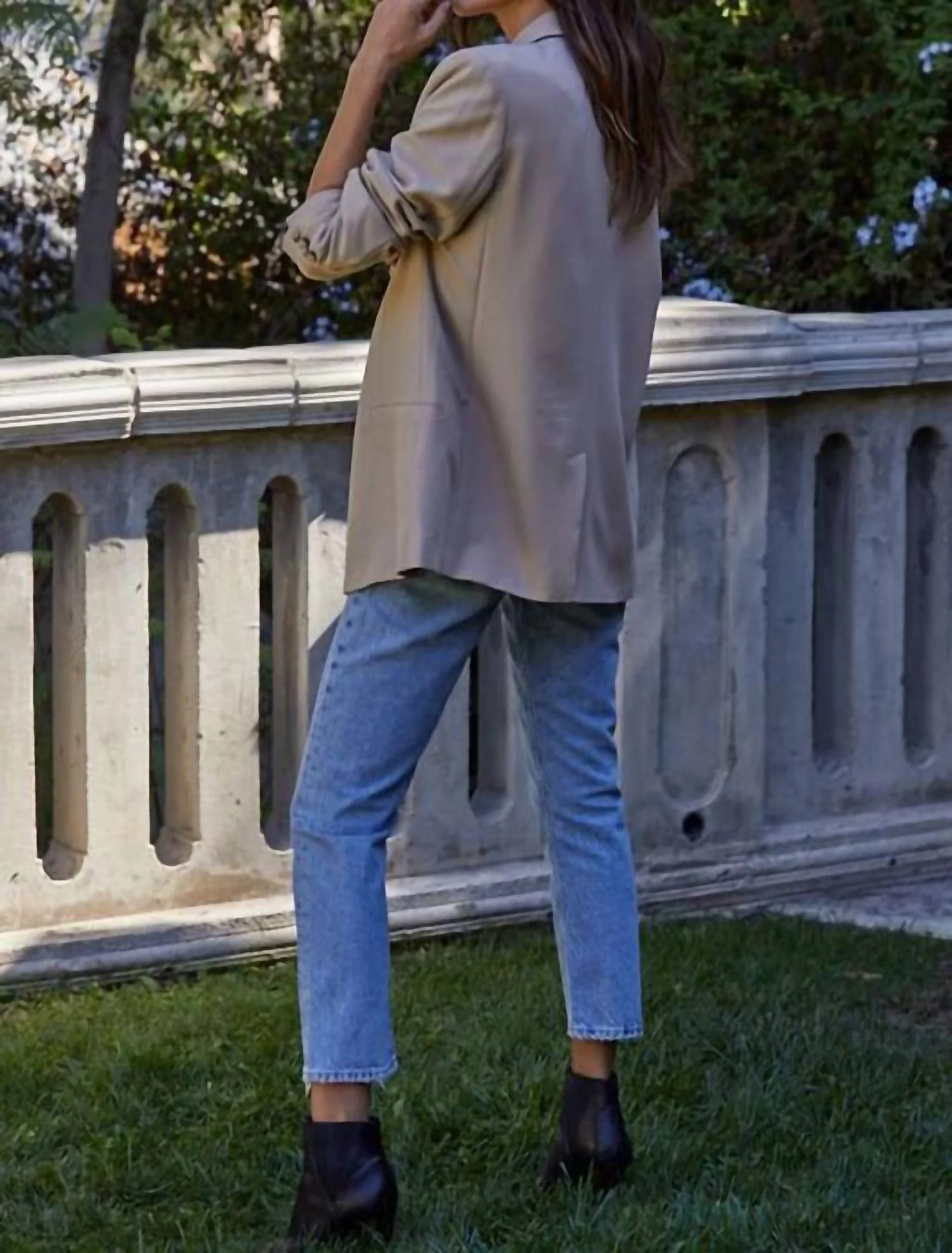 Hidden Hills Blazer In Beige