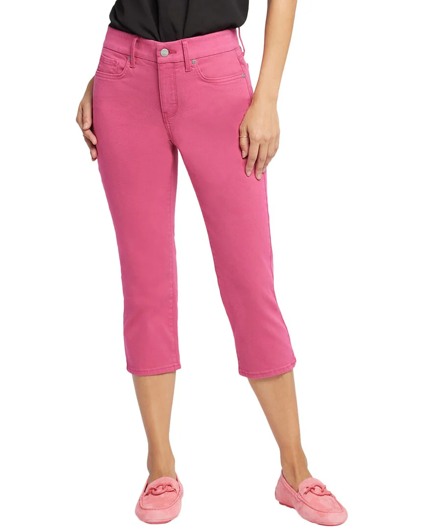 NYDJ Straight Raspberry Pink Crop Jean