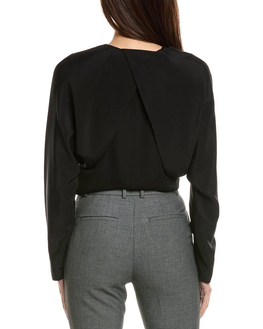 Lafayette 148 New York Silk-Blend Cutaway Bolero