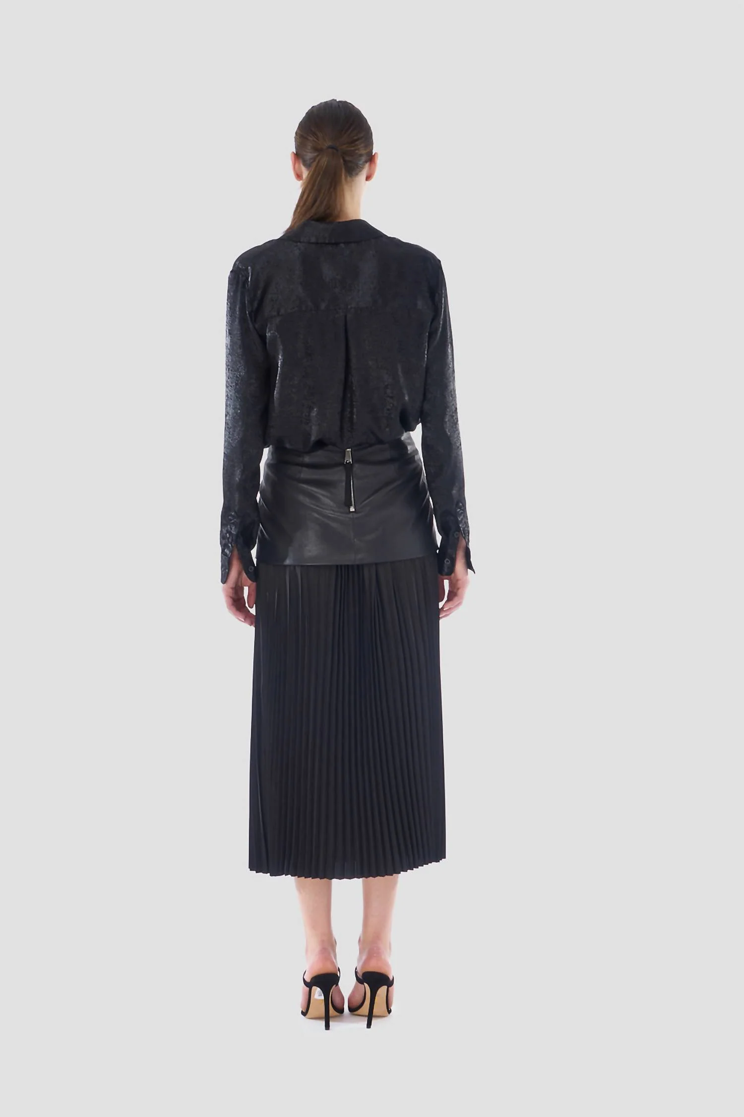 Seventy Thirty Skirt In Dark Black