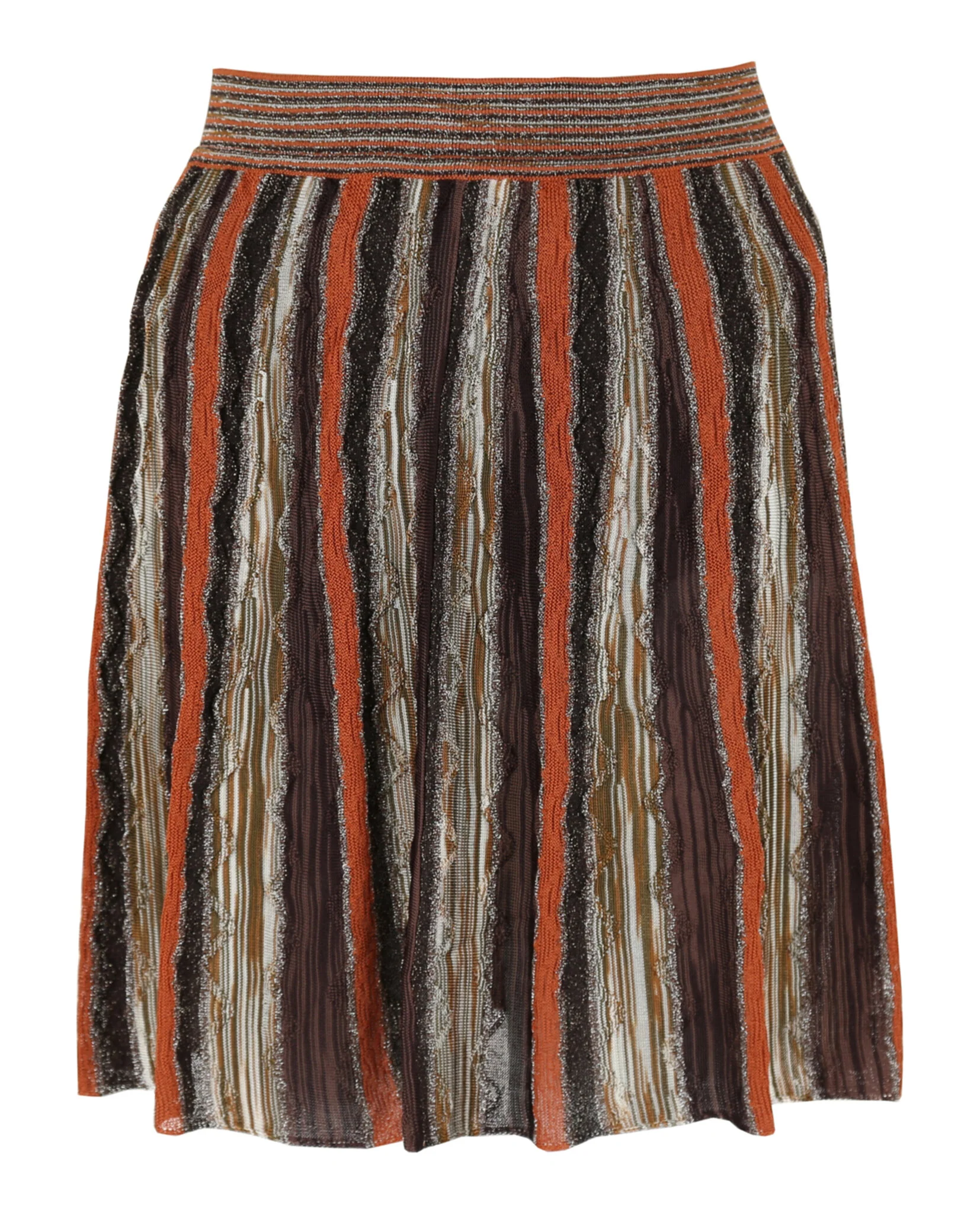 Striped Pattern Mini Skirt