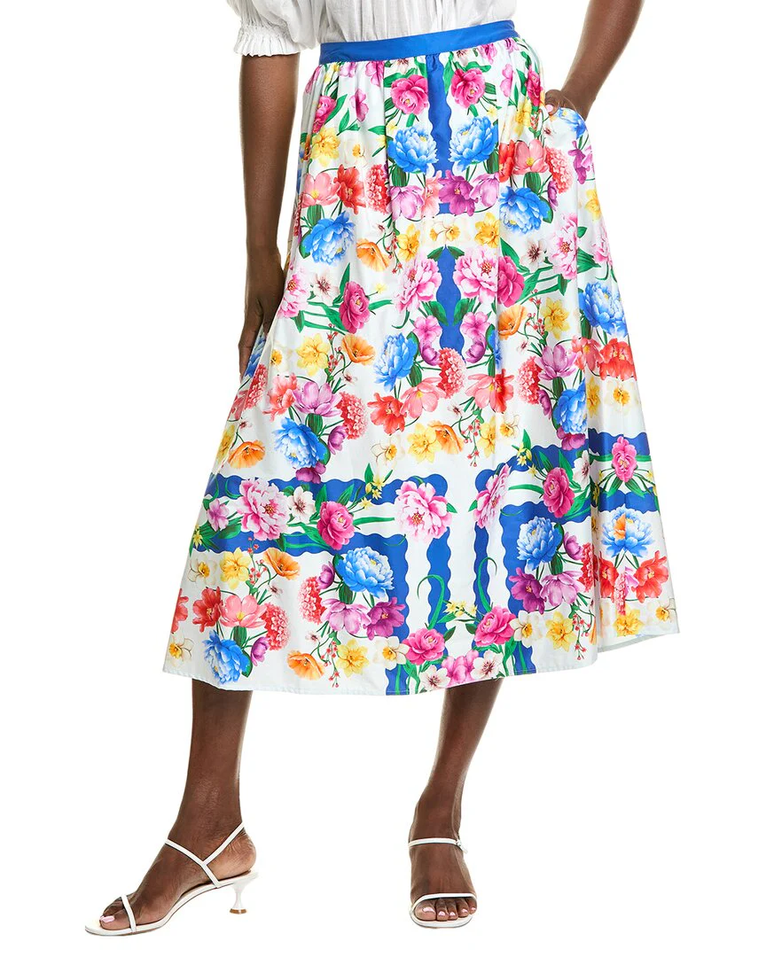 Elie Tahari Marice Printed Skirt