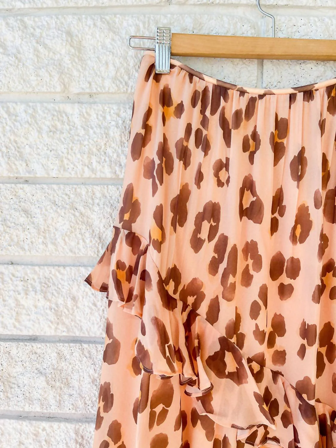 Illuminate Asymmetric Skirt In Pink