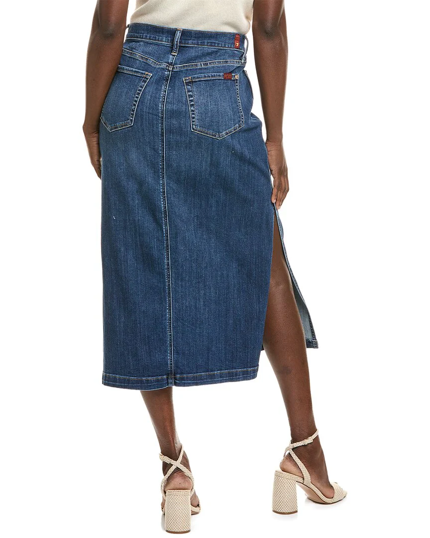 7 For All Mankind Midi Skirt