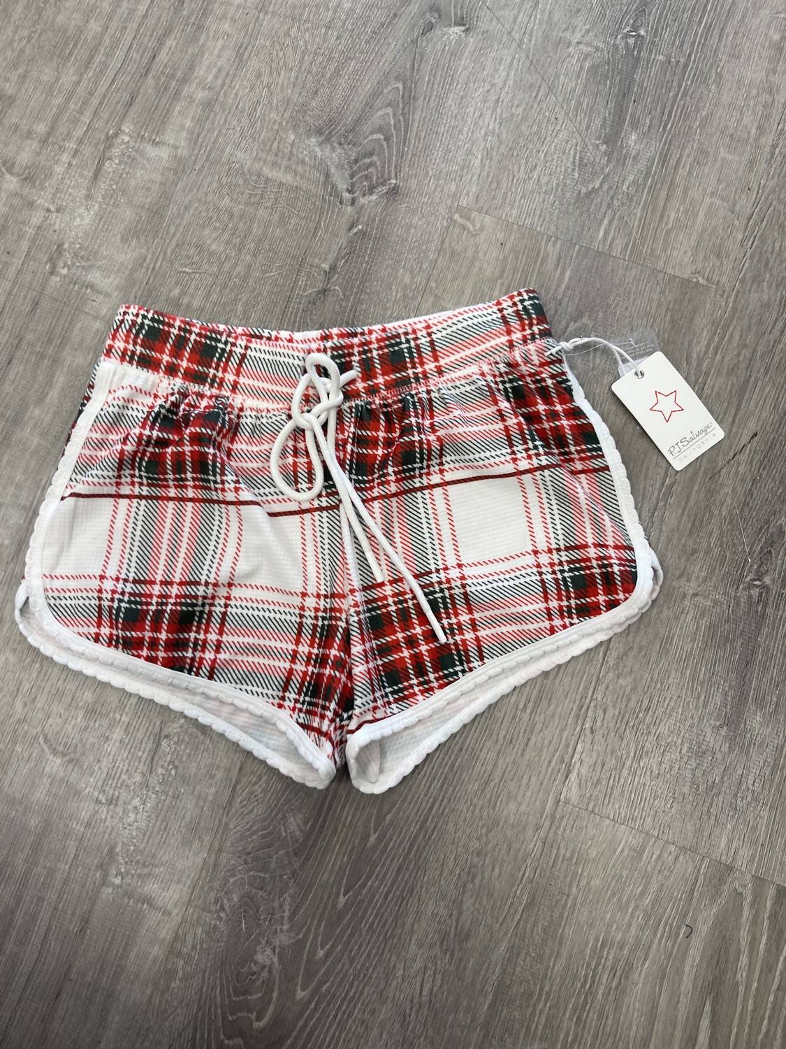 Plaid Shorts In Ivory