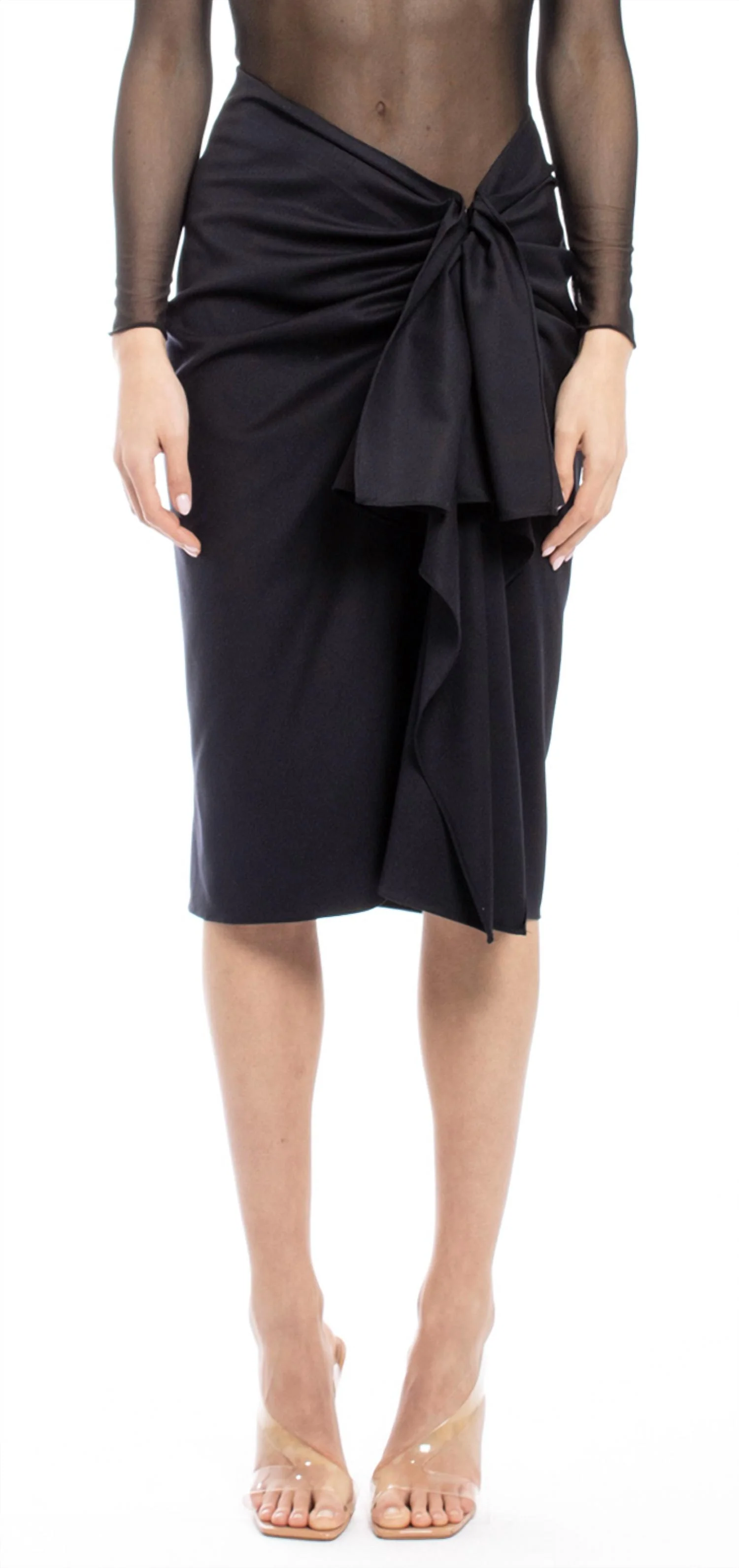 Colette Midi Skirt In Black