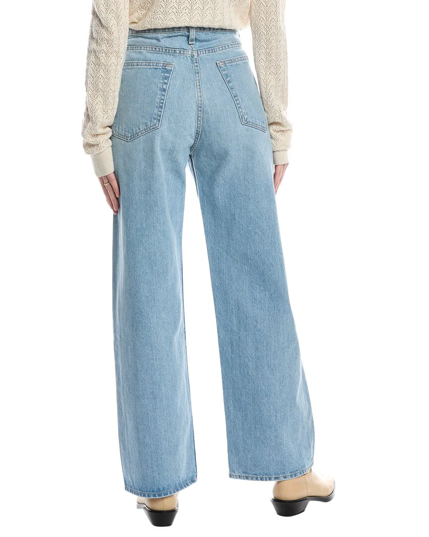 rag & bone Lori Light Wash Mid-Rise Wide Leg Jean