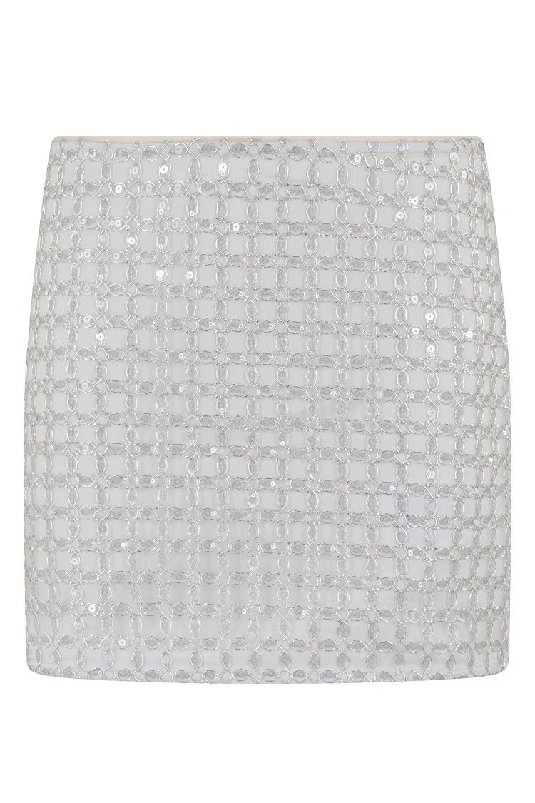 Beaded Mini Skirt