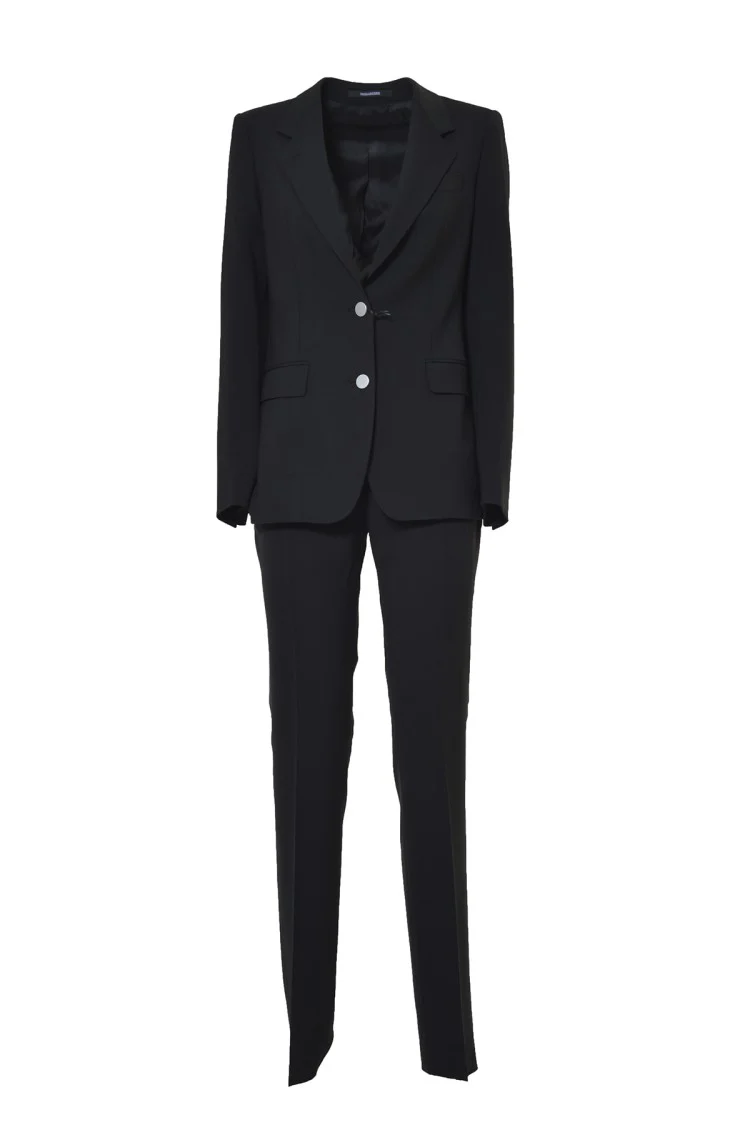 Paris Suit In Black Virgin Wool