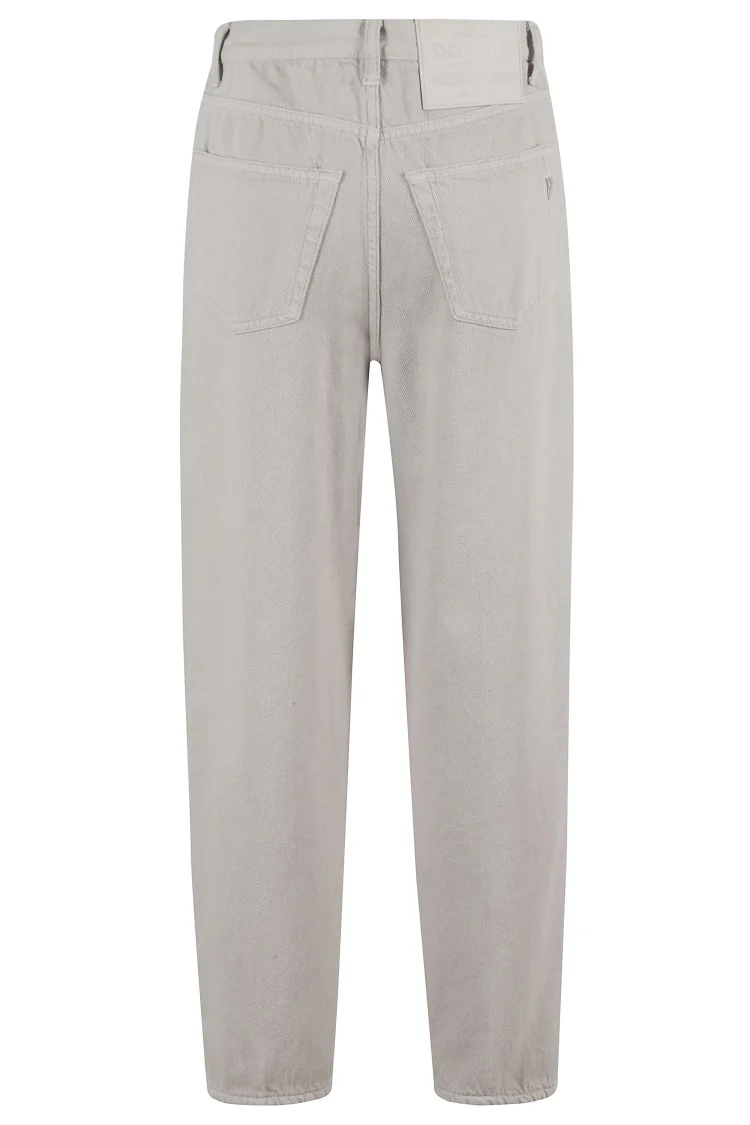 High-Waisted Tapered Jeans With Five-Pocket Design