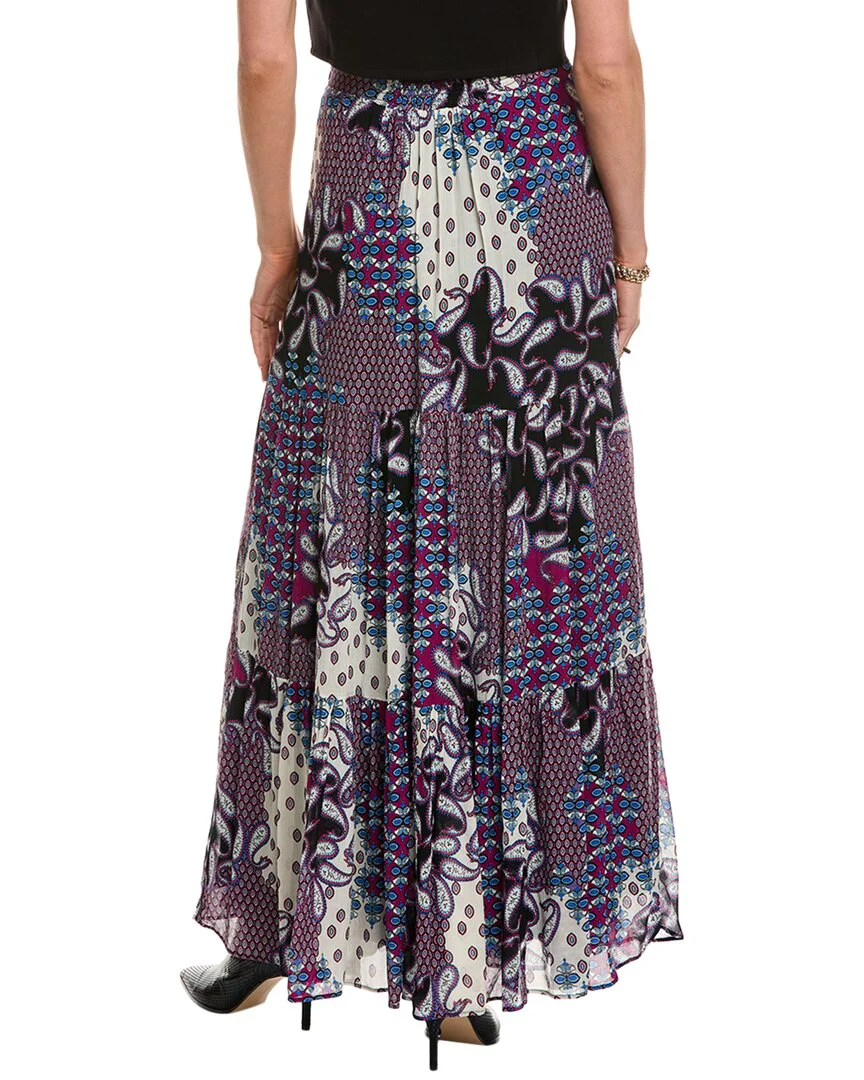 ba&sh Silk-Blend Maxi Skirt