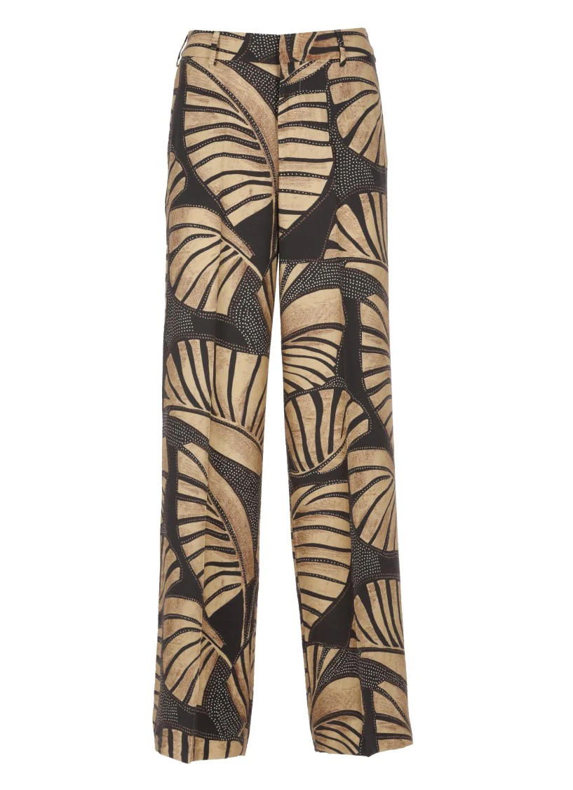 Brown Viscose Palazzo Pants