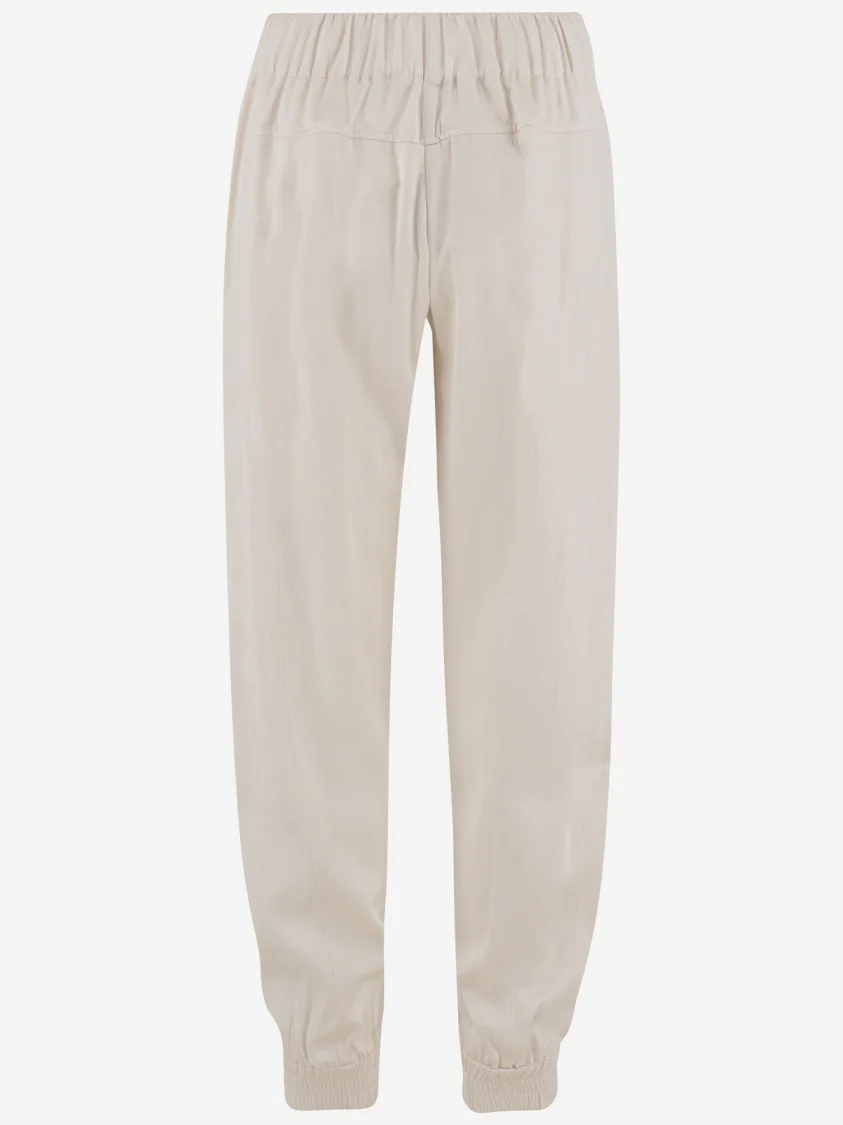 Silk And Viscose Valentina Joggers Pants