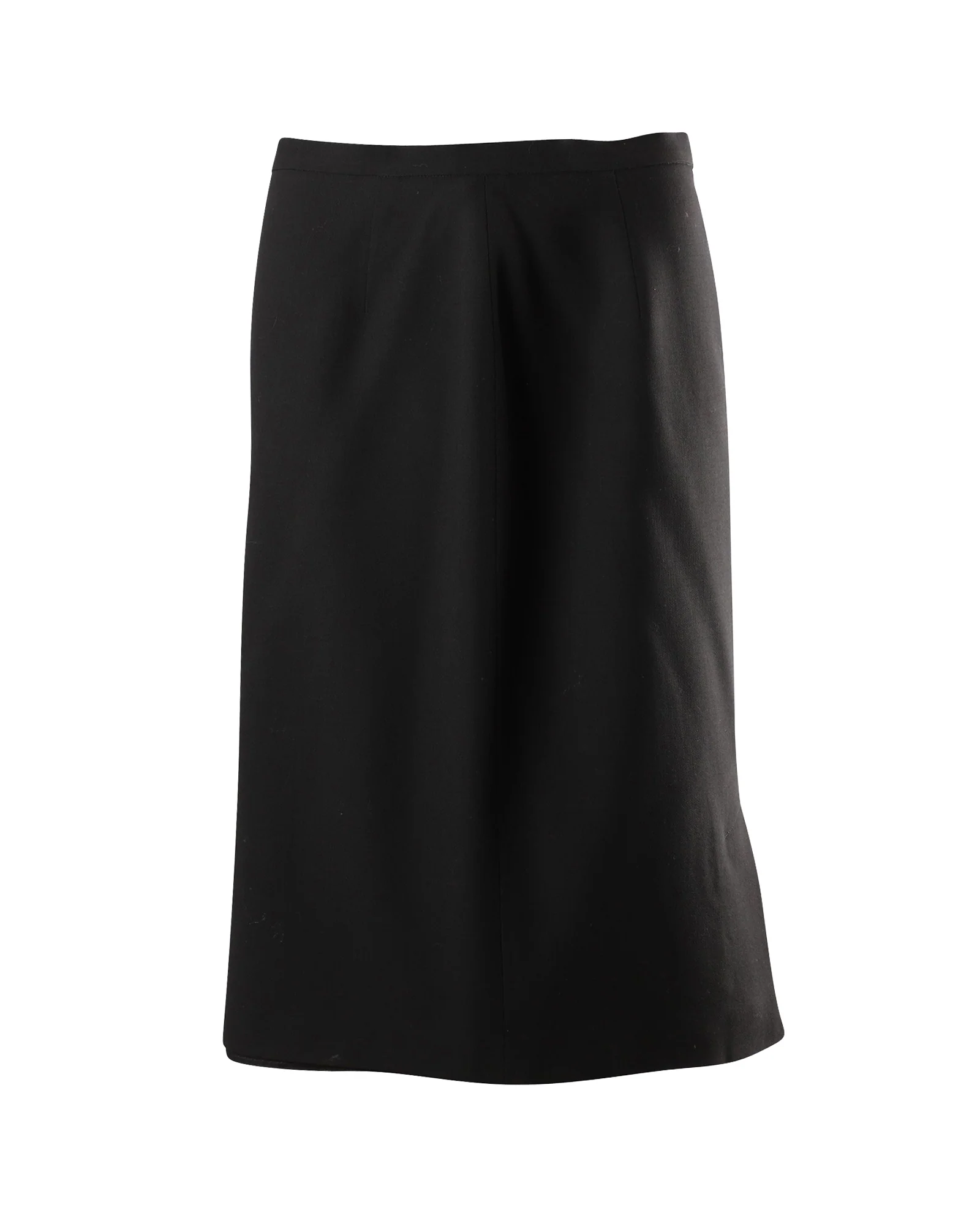 Max Mara Midi Skirt in Black Viscose