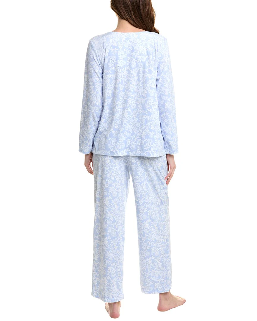 Carole Hochman 2pc Velour Pajama Pant Set