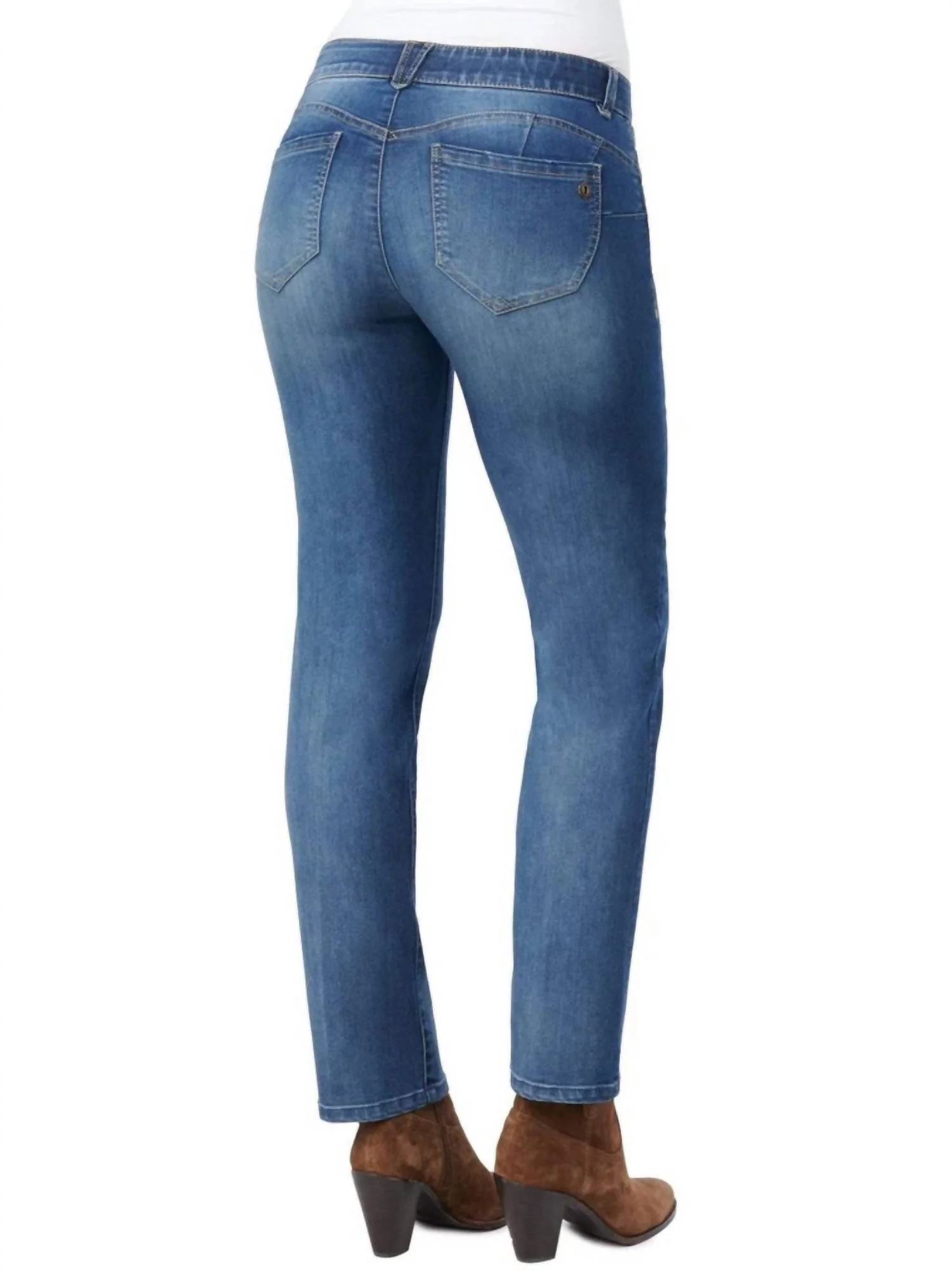 Jules Ab-Solution Straight Leg Jeans In Blue