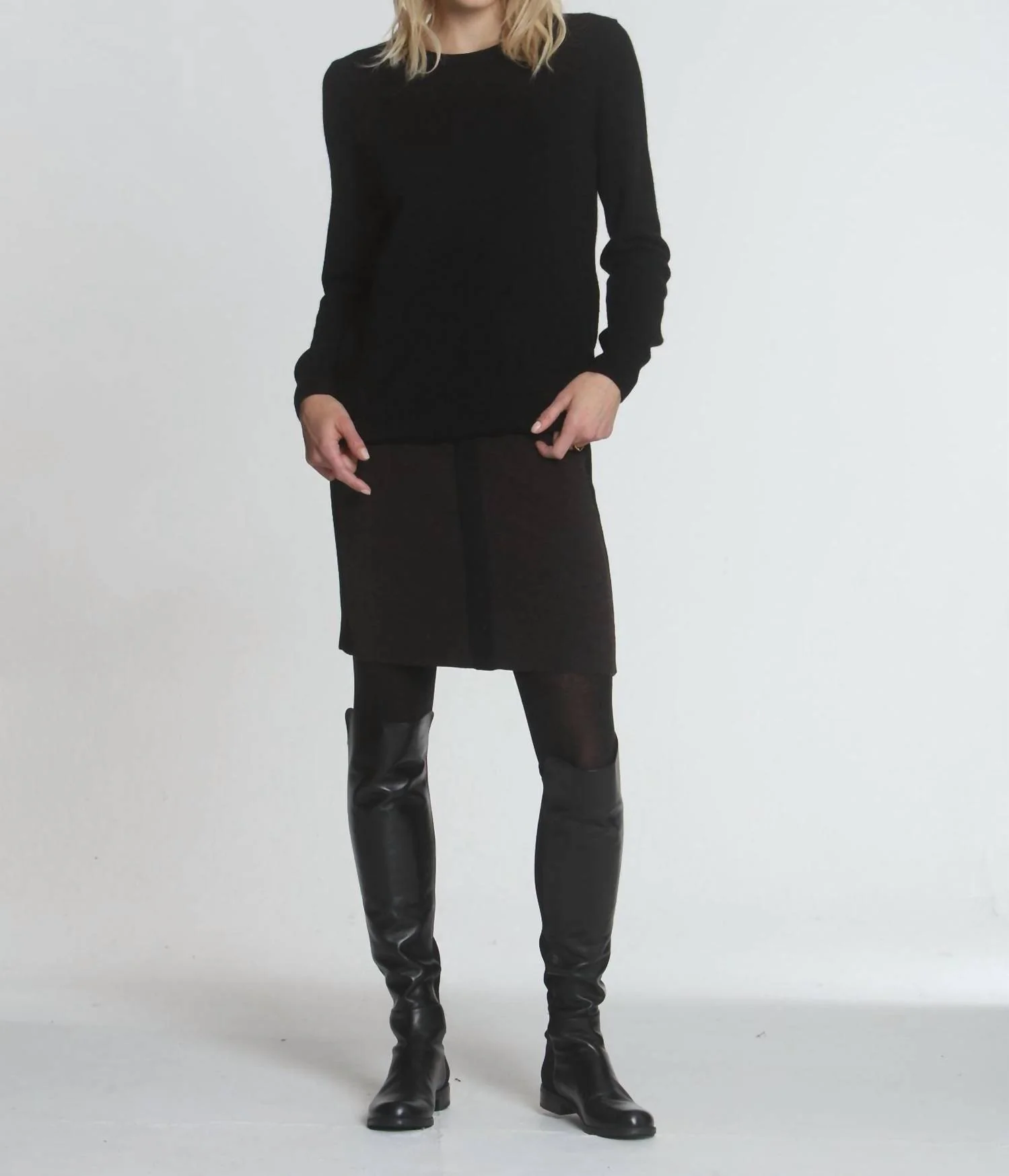 Women's Haley Knit Skirt In Brown/black