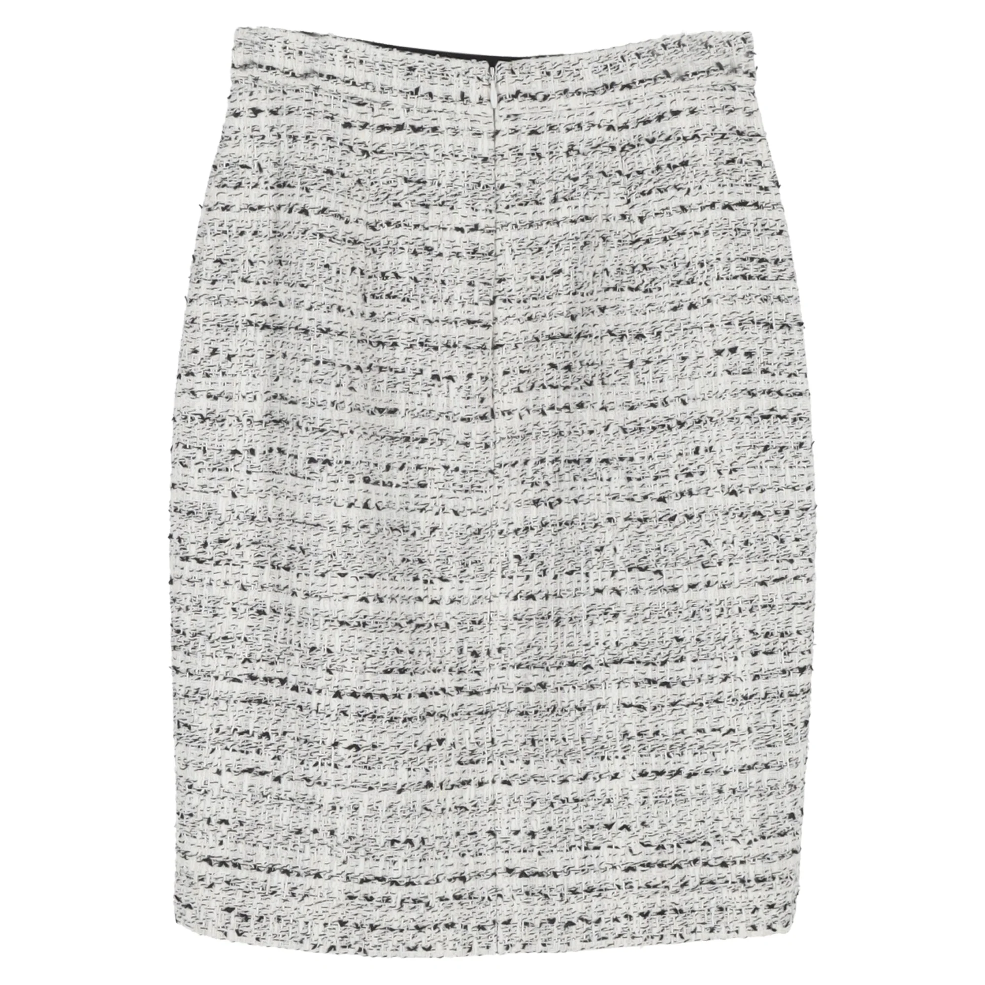 Giambattista Valli Tweed Skirt in White Wool