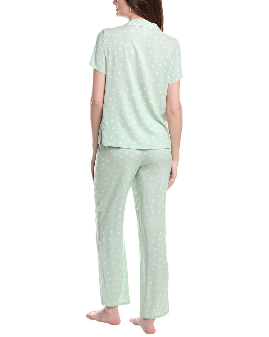 Splendid 2pc Woven Notch Pajama Pant Set