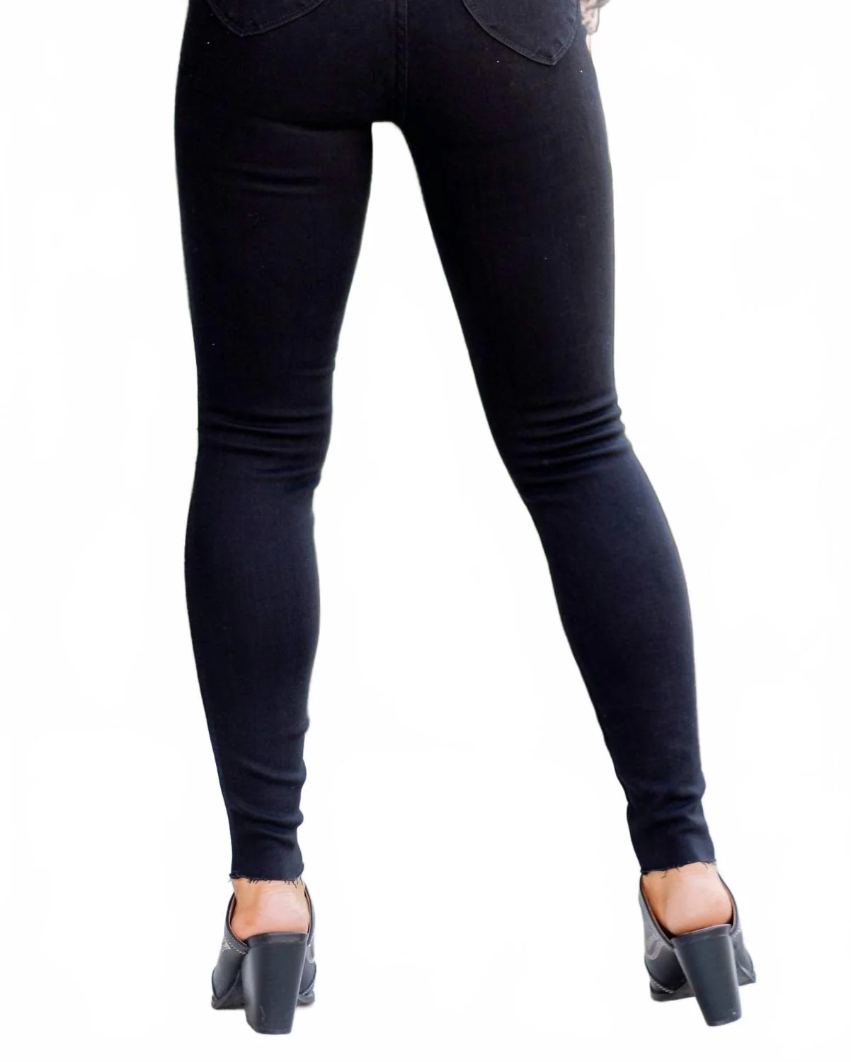 Tummy Control Skinny Jeans In Black